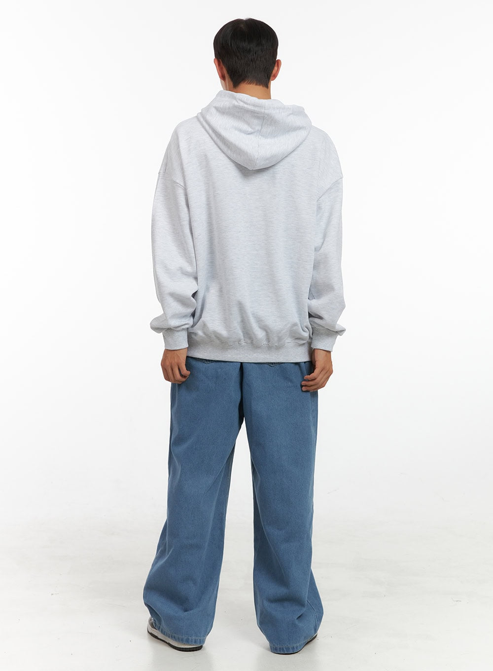 Men's Pintuck Wide Fit Cotton Denim Jeans IS419