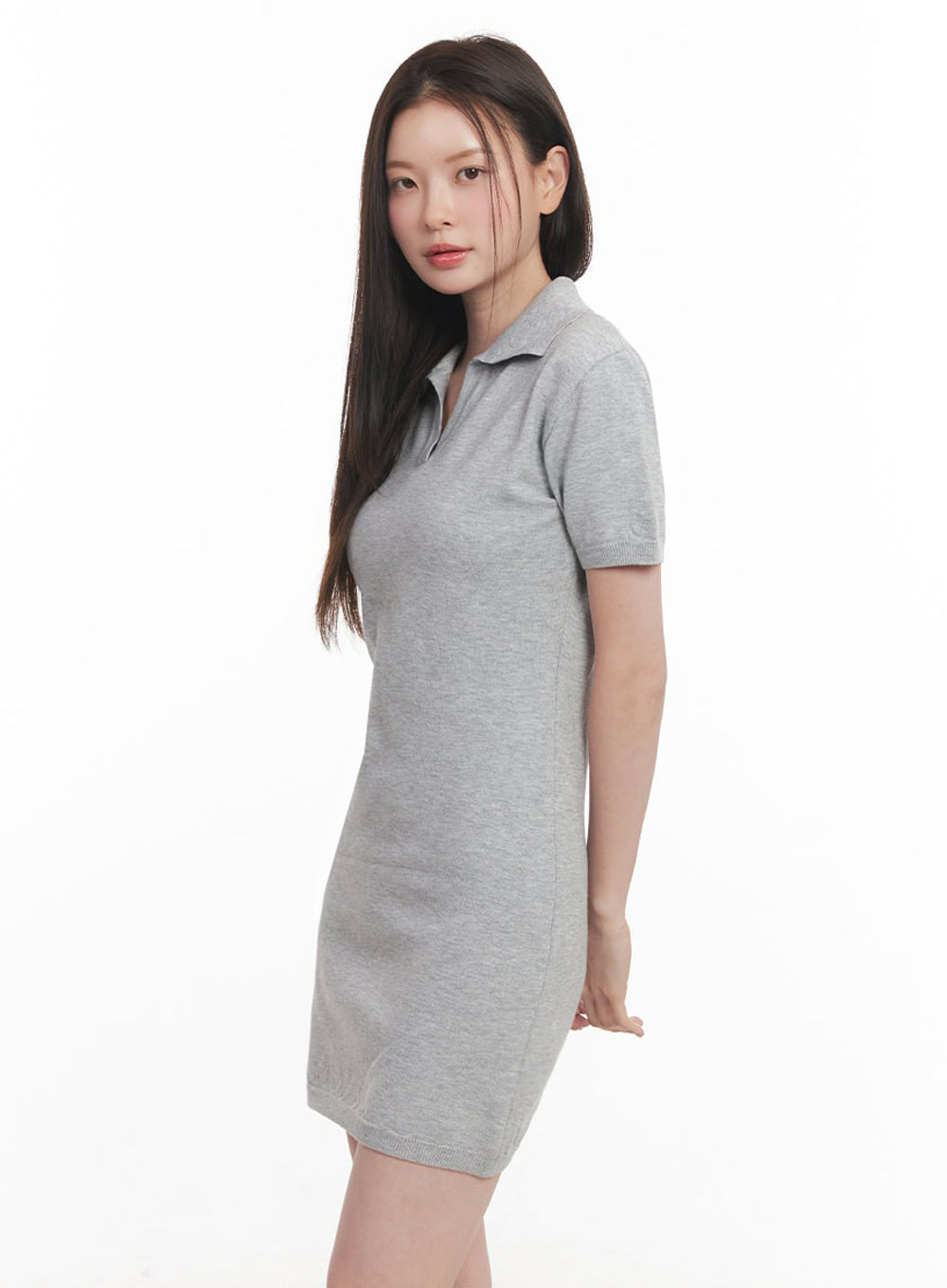 Collared Slim Mini Dress IY509