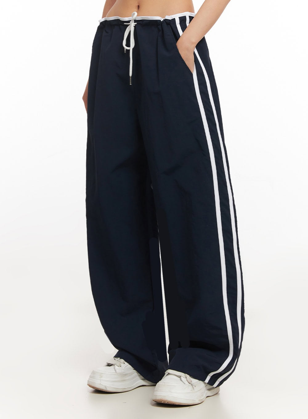 Striped Nylon Track Pants IA507