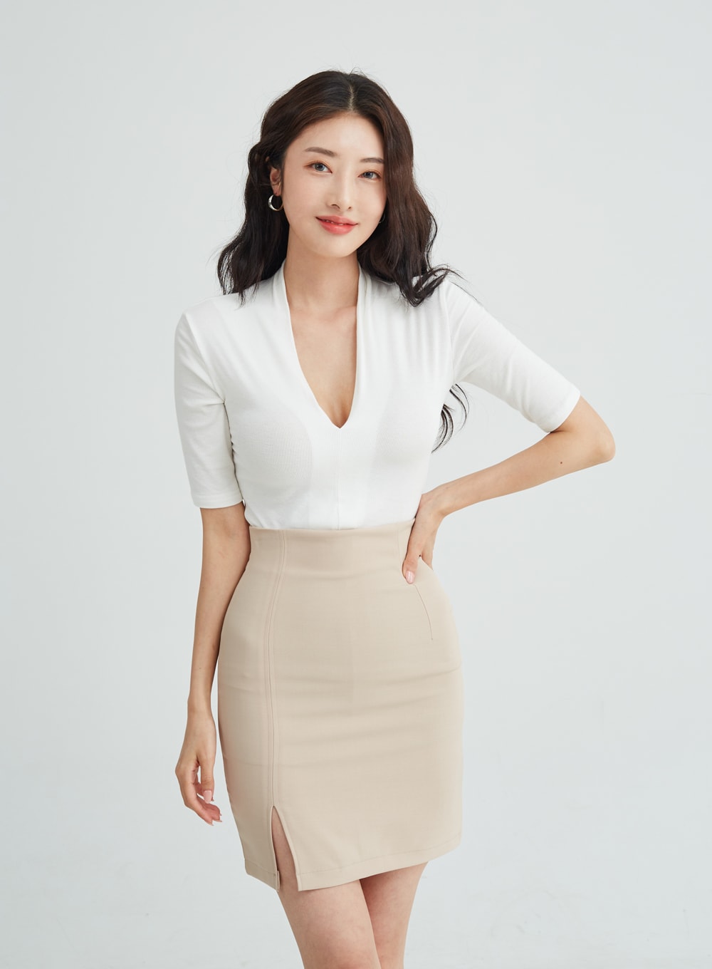 H-Line Side Slit Skirt IU26