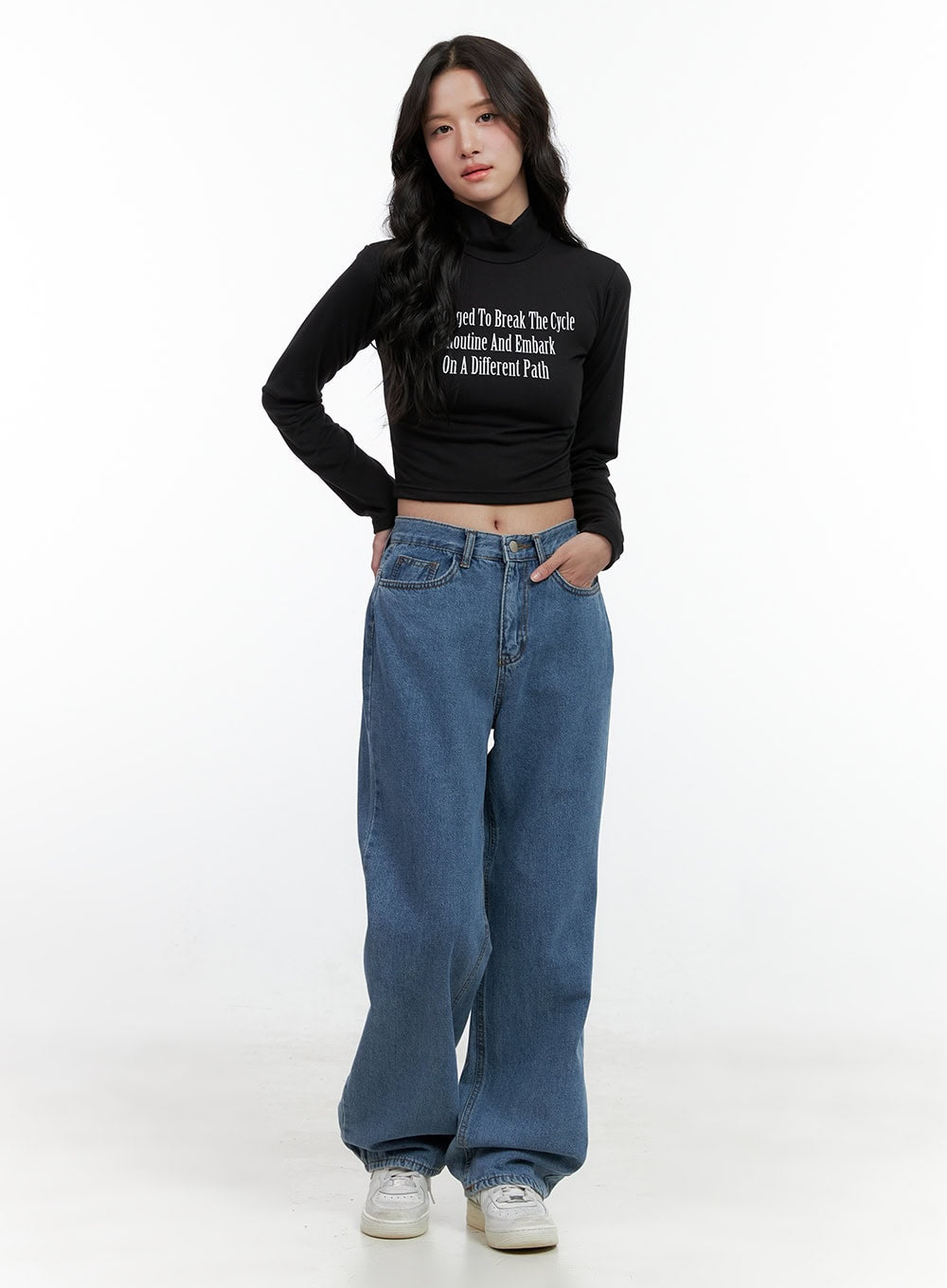 Madelyn Wide-Leg Jeans ON404
