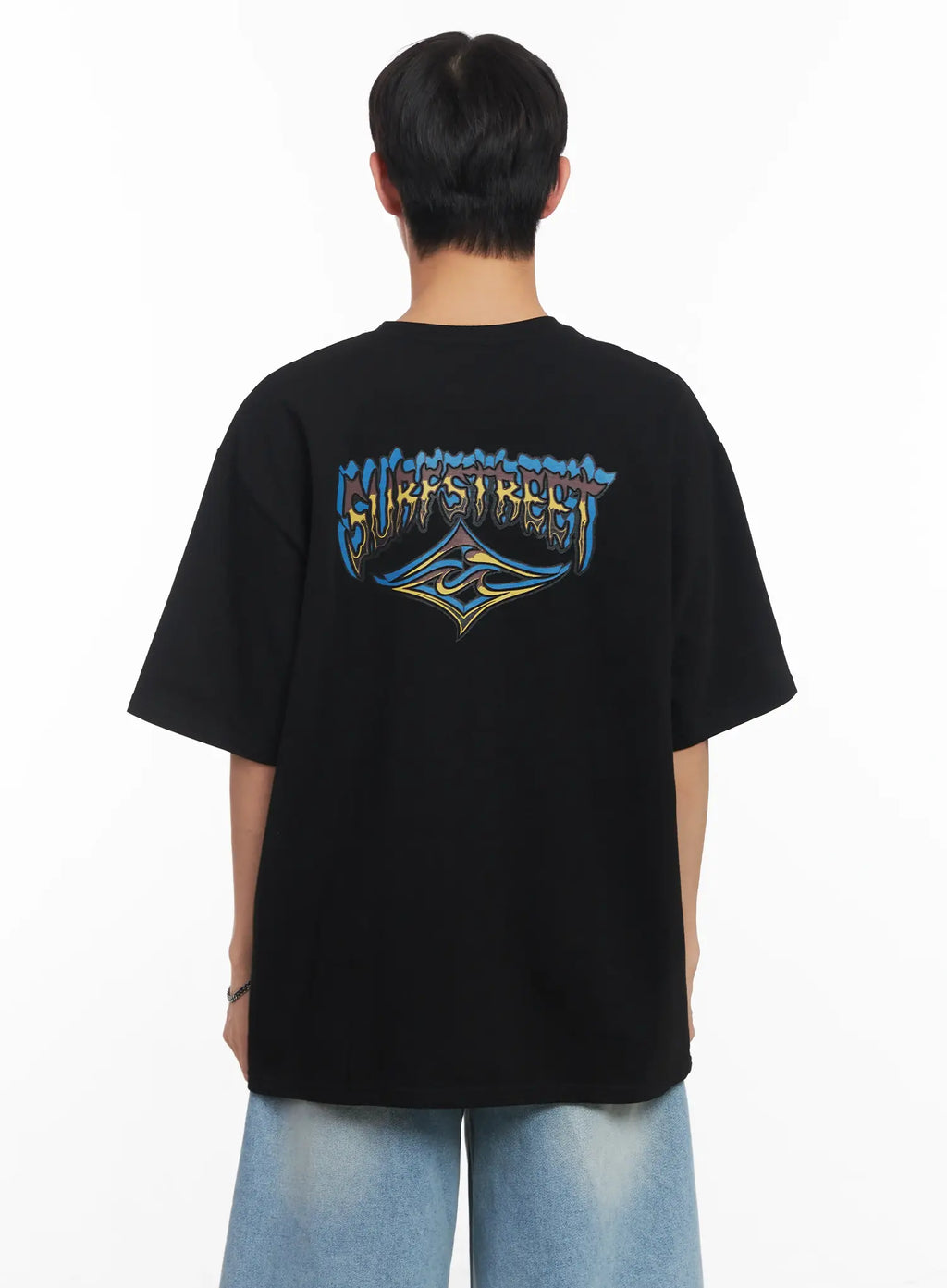 Men's Small Graphic Oversize Tee IU518