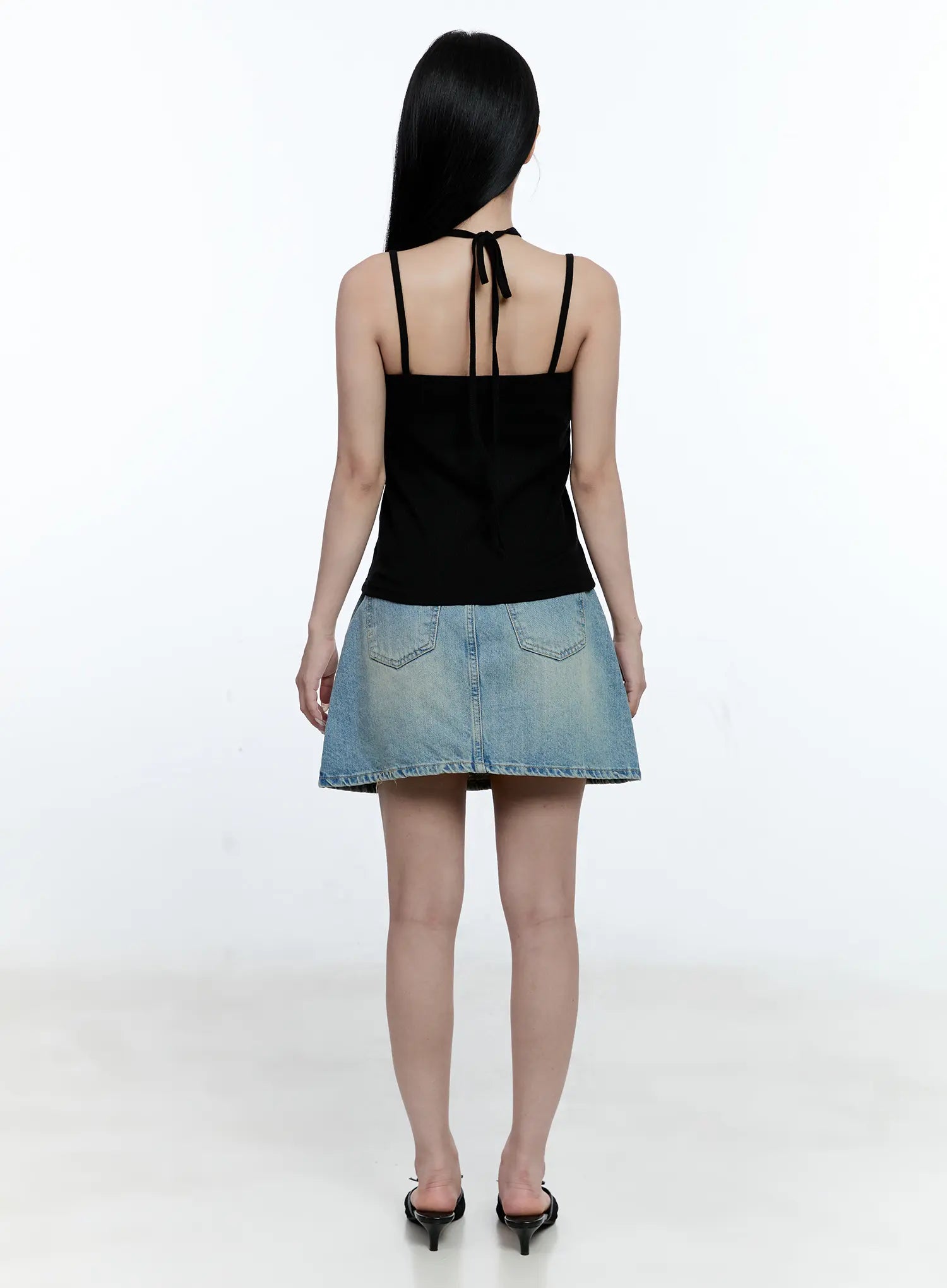 Lace-Trim Halter Tank CG512