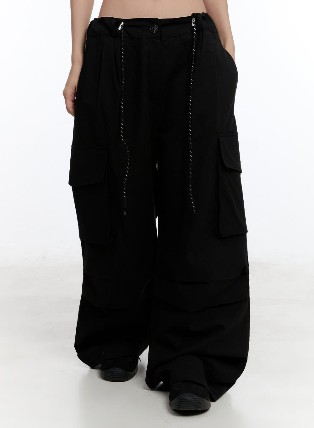 Pintuck Wide-Leg Pants IU509