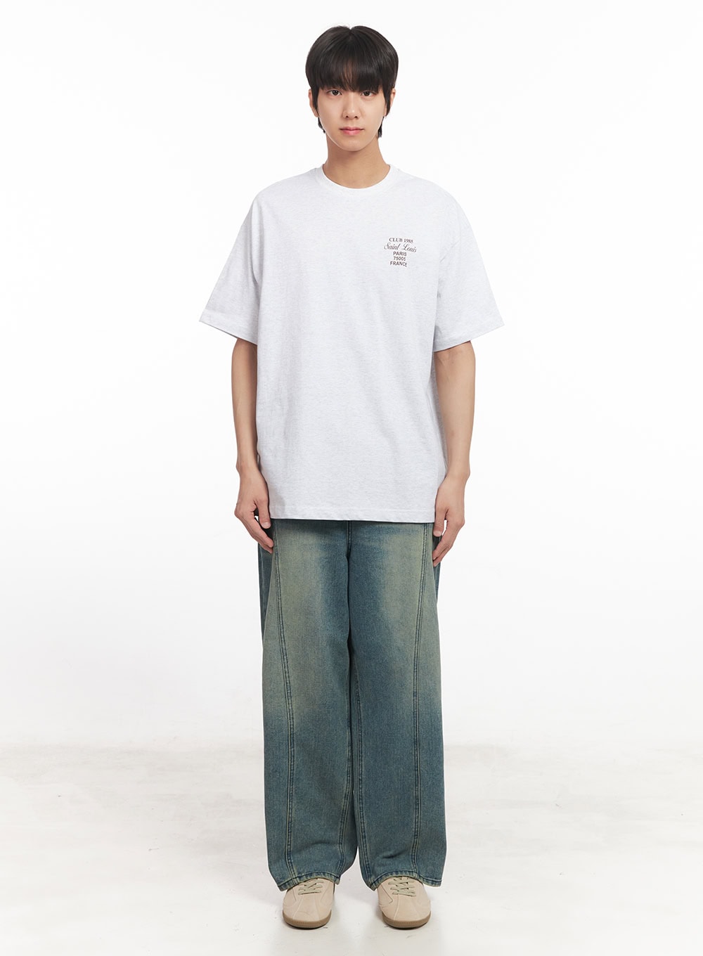 Men's Graphic Oversized T-Shirt IA511