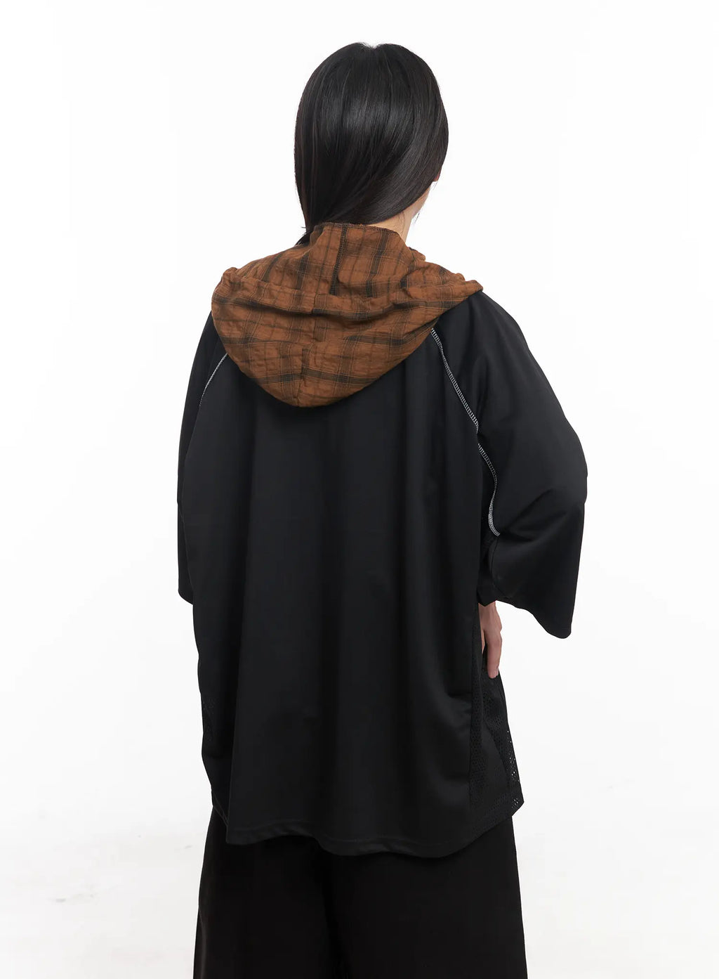 Oversized Graphic V-Neck Jersey CU517