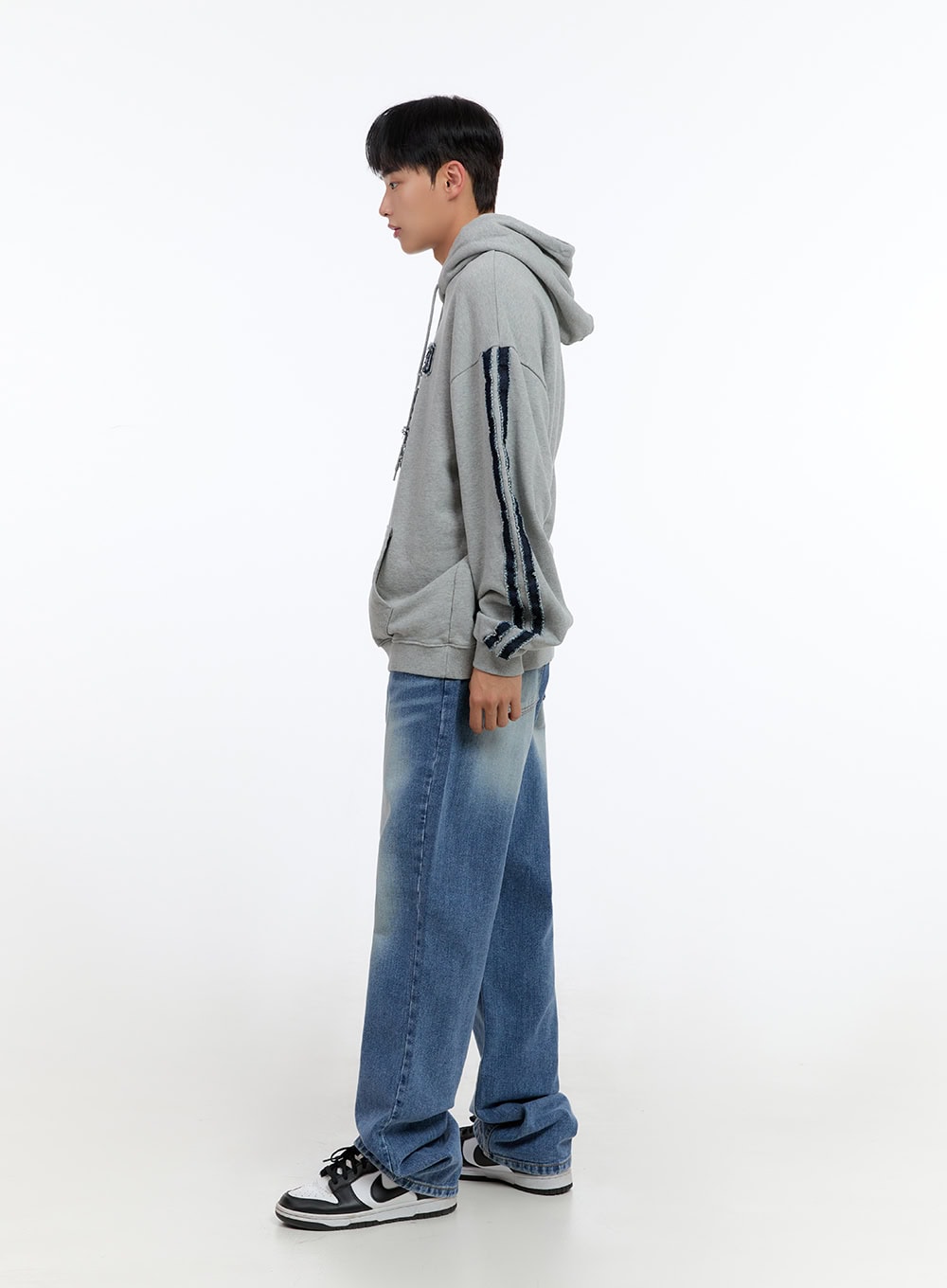 Men's  Cotton Patchwork Hoodie  IS412