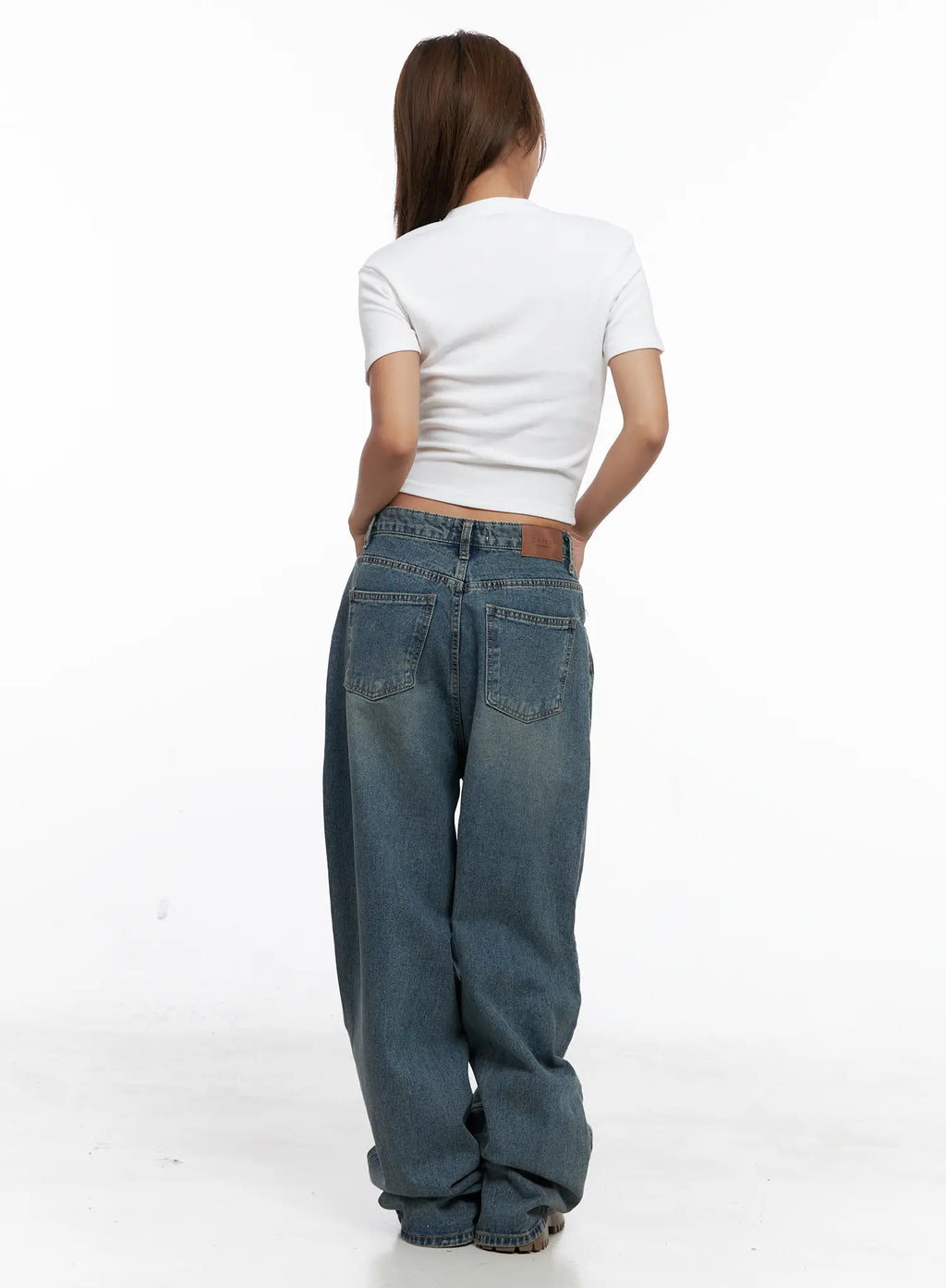 Aura Pleated Wide Jeans CS524