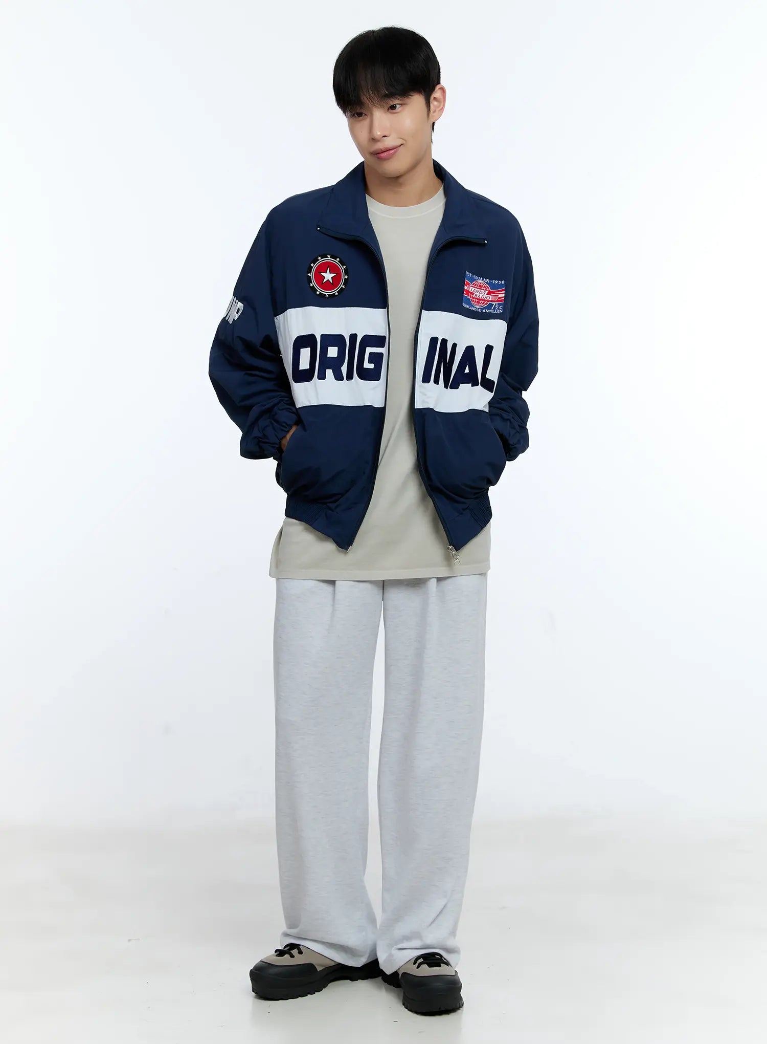 Men's Original Graphic Windbreaker Jacket IG515