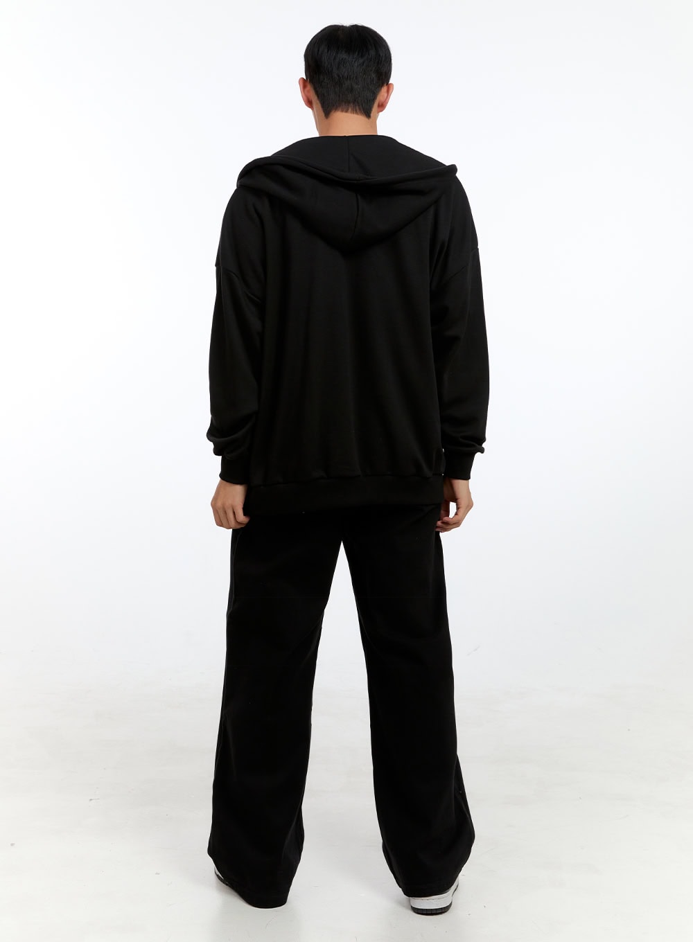 Men's Basic Two-Way Zip-Up Hoodie IG422