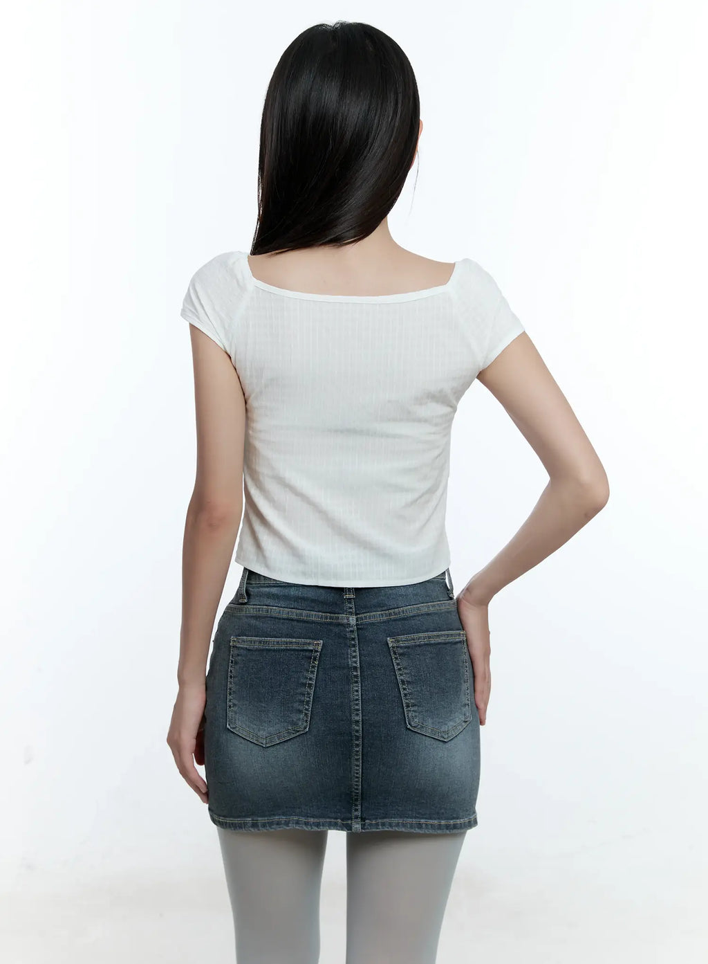 Shirred Slim-Fit Shirt CU527