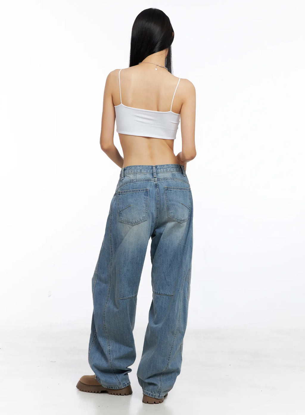 Essential Spaghetti Strap Crop Top CS511