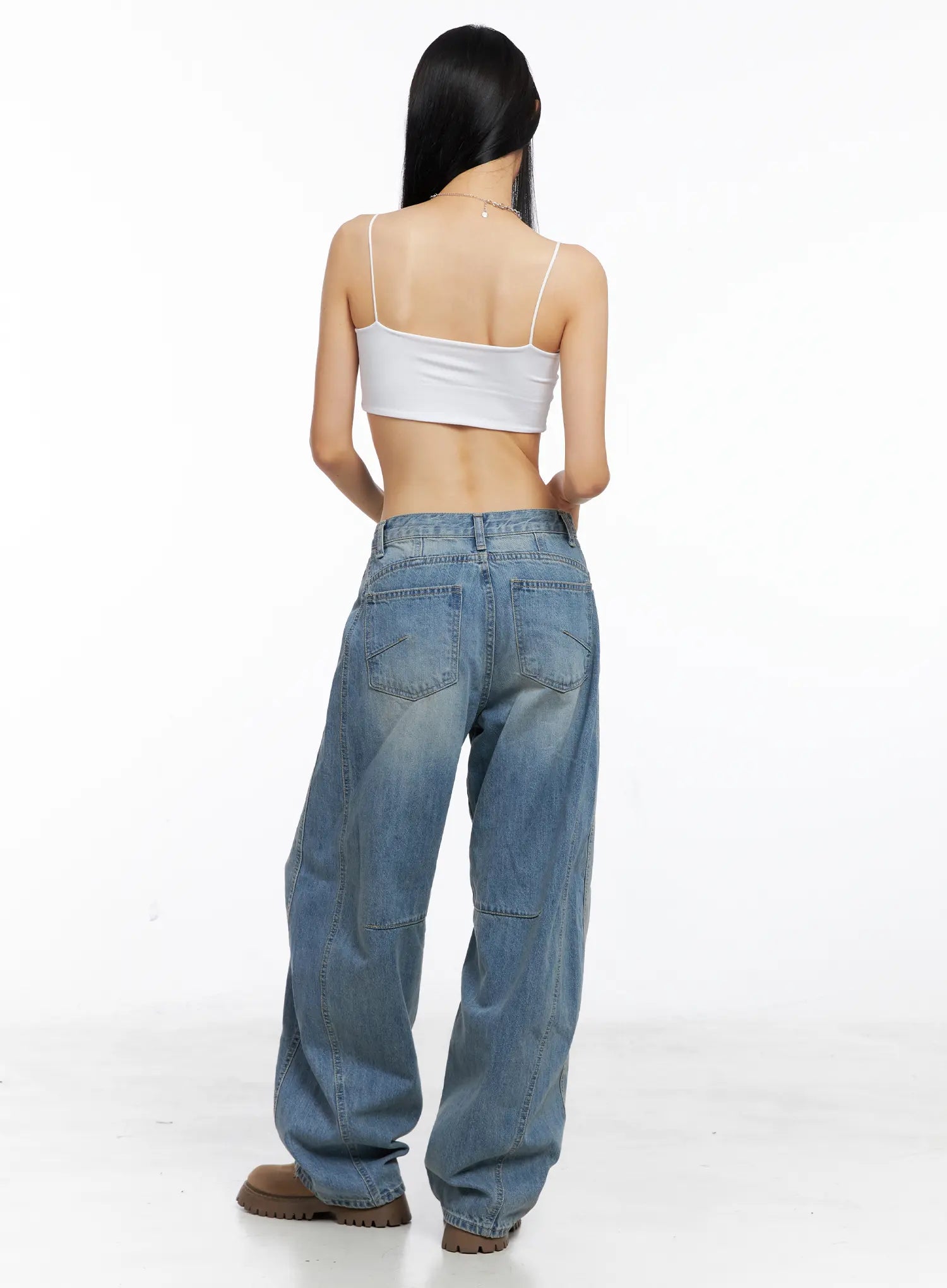 Essential Spaghetti Strap Crop Top CS511