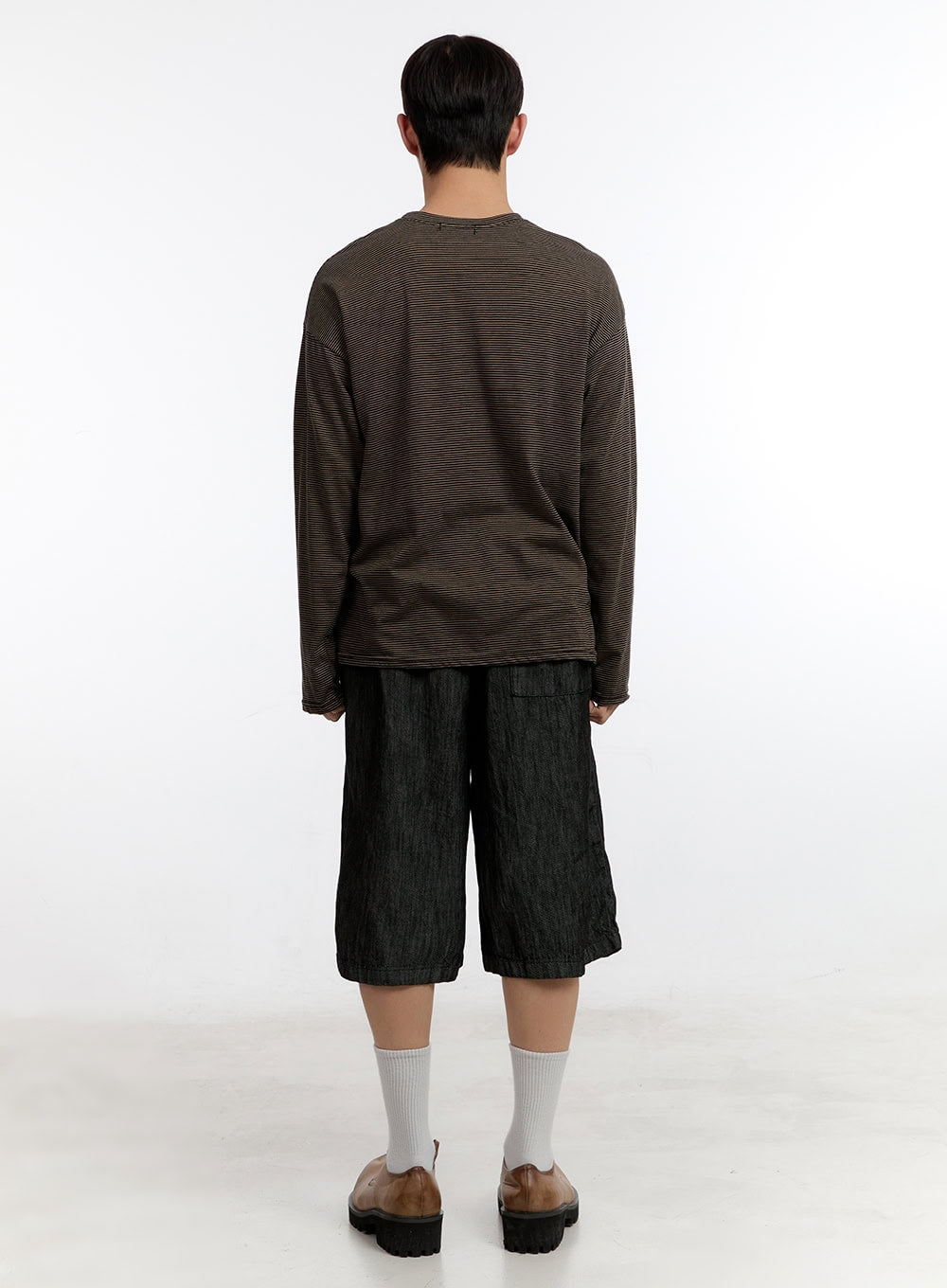 Men's Striped Long Sleeve Shirt IA507