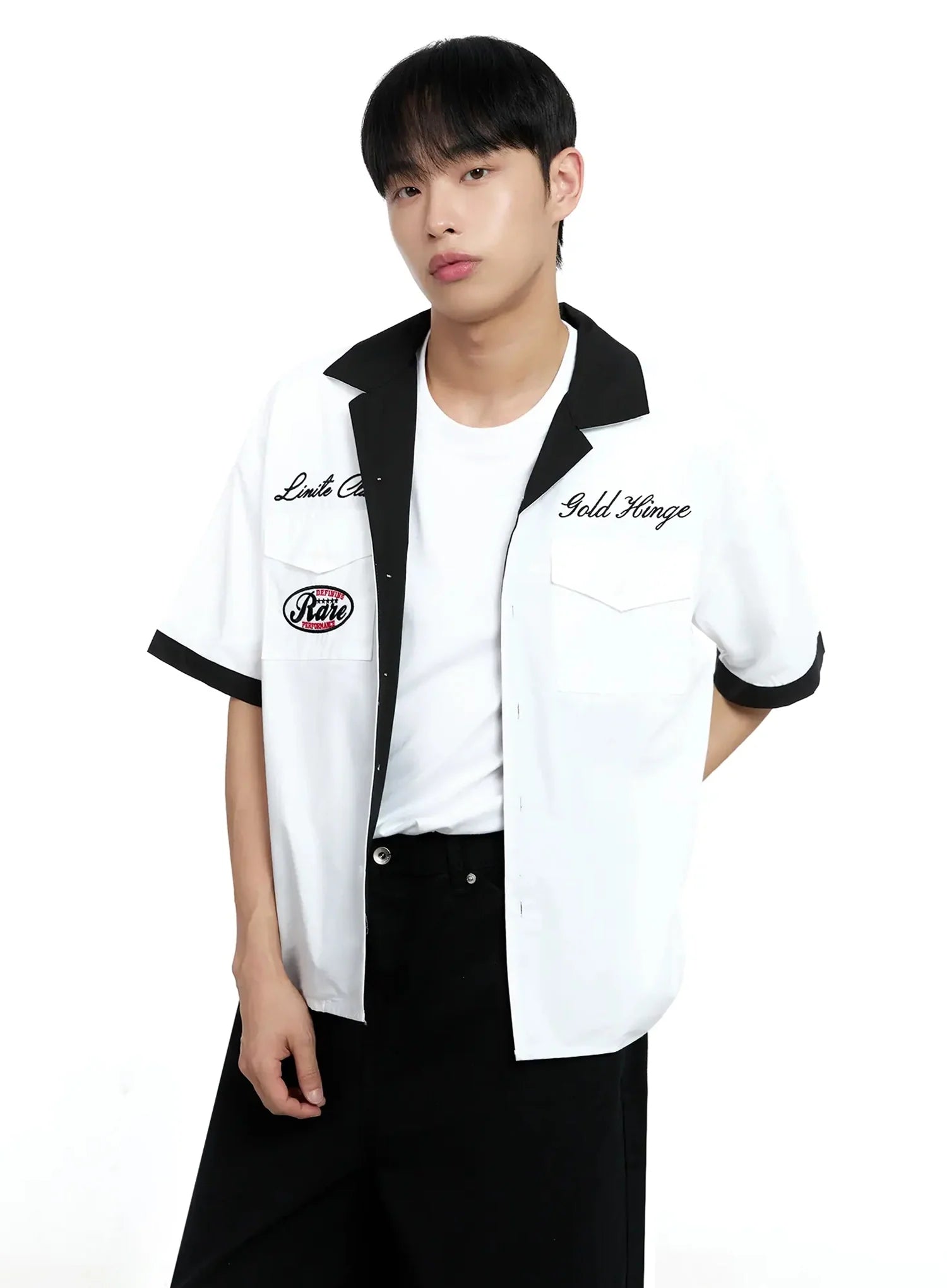 Men's Embroidered Graphic Shirt IG520