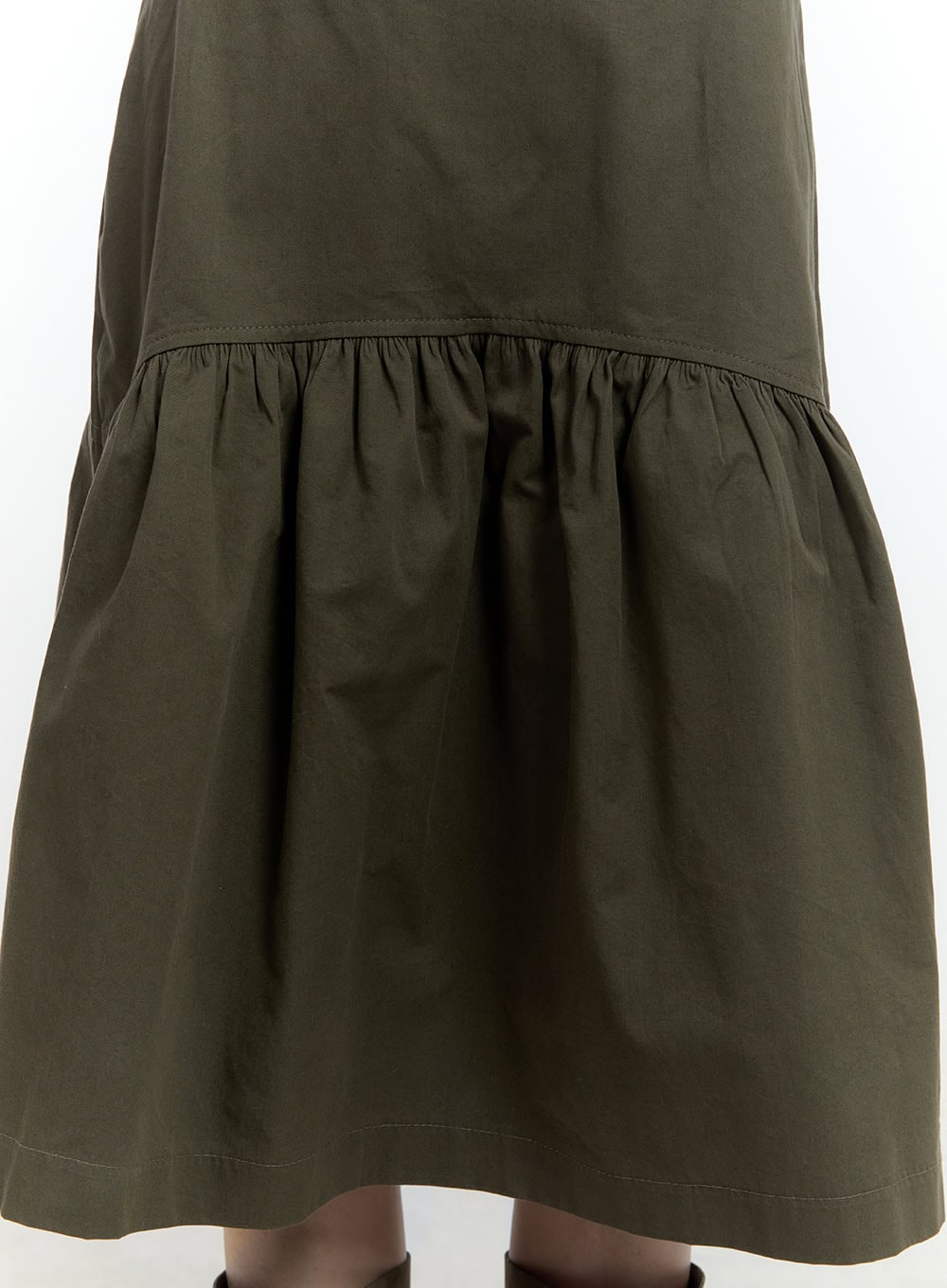 Flare Shirring Midi Skirt CF506