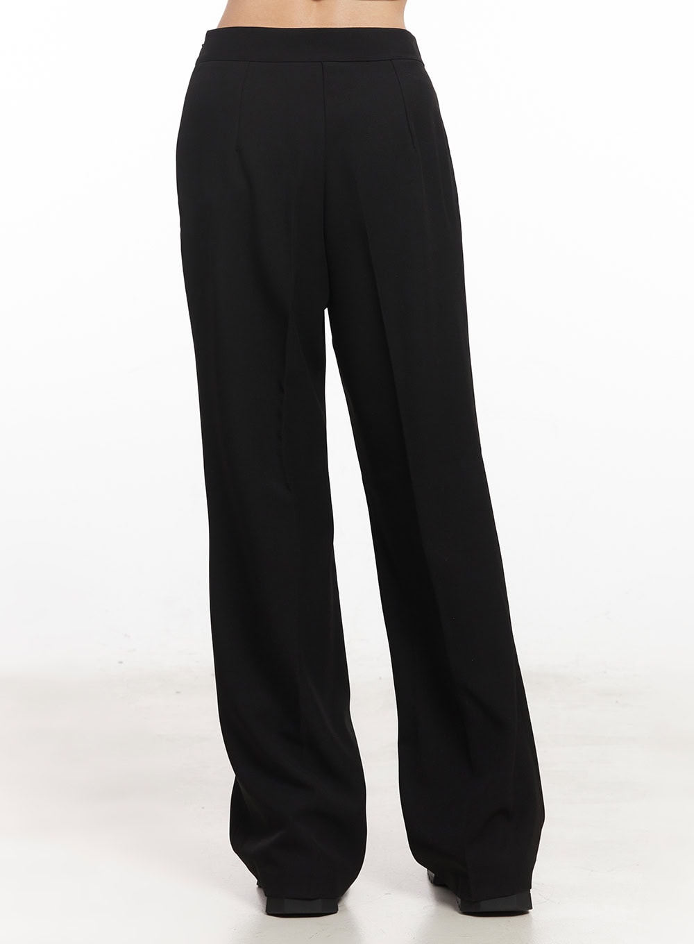 Side-Zip Loose-Fit Slacks CA516