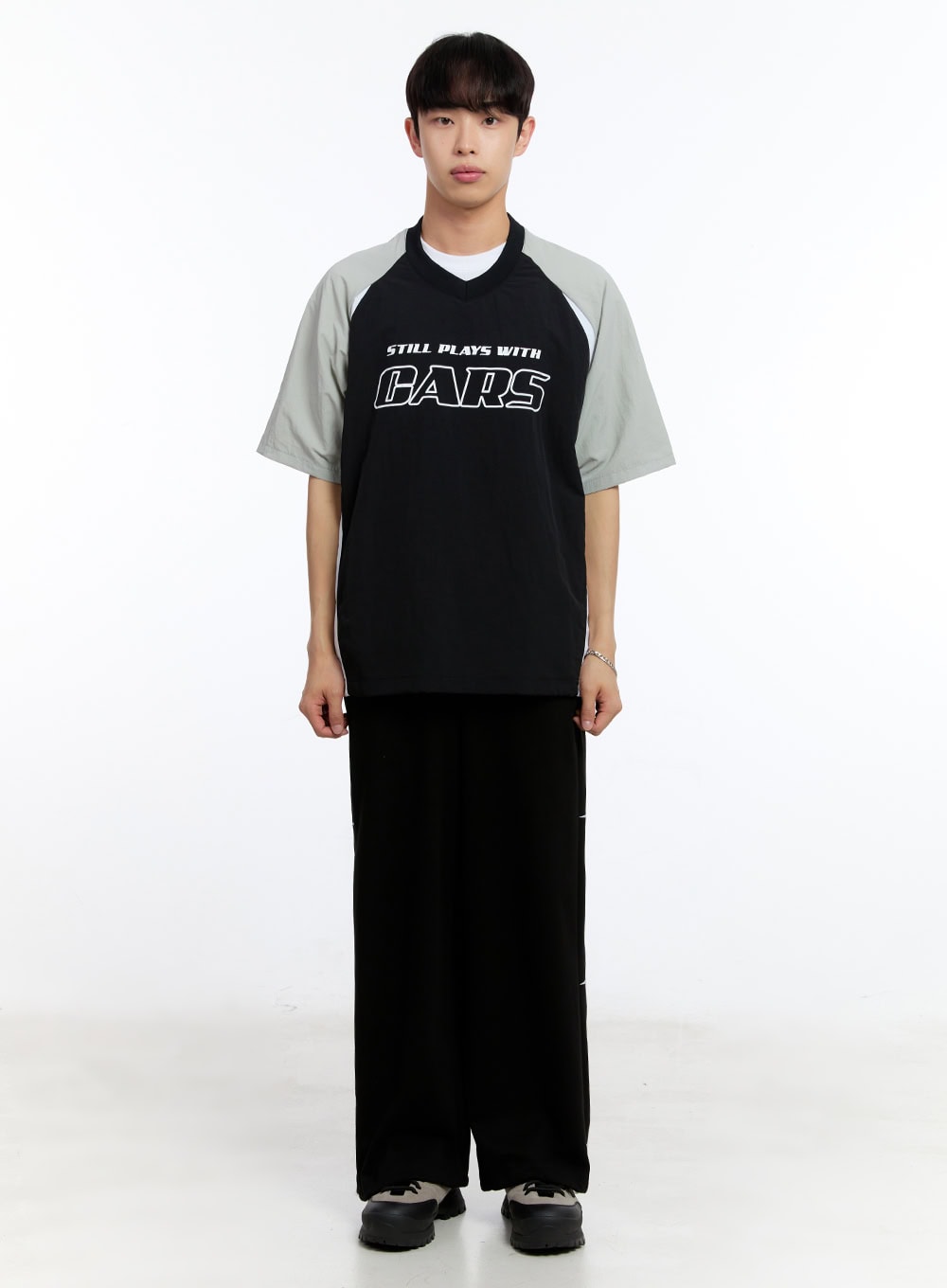 Men's Cars Raglan Windbreaker T-Shirt IY529