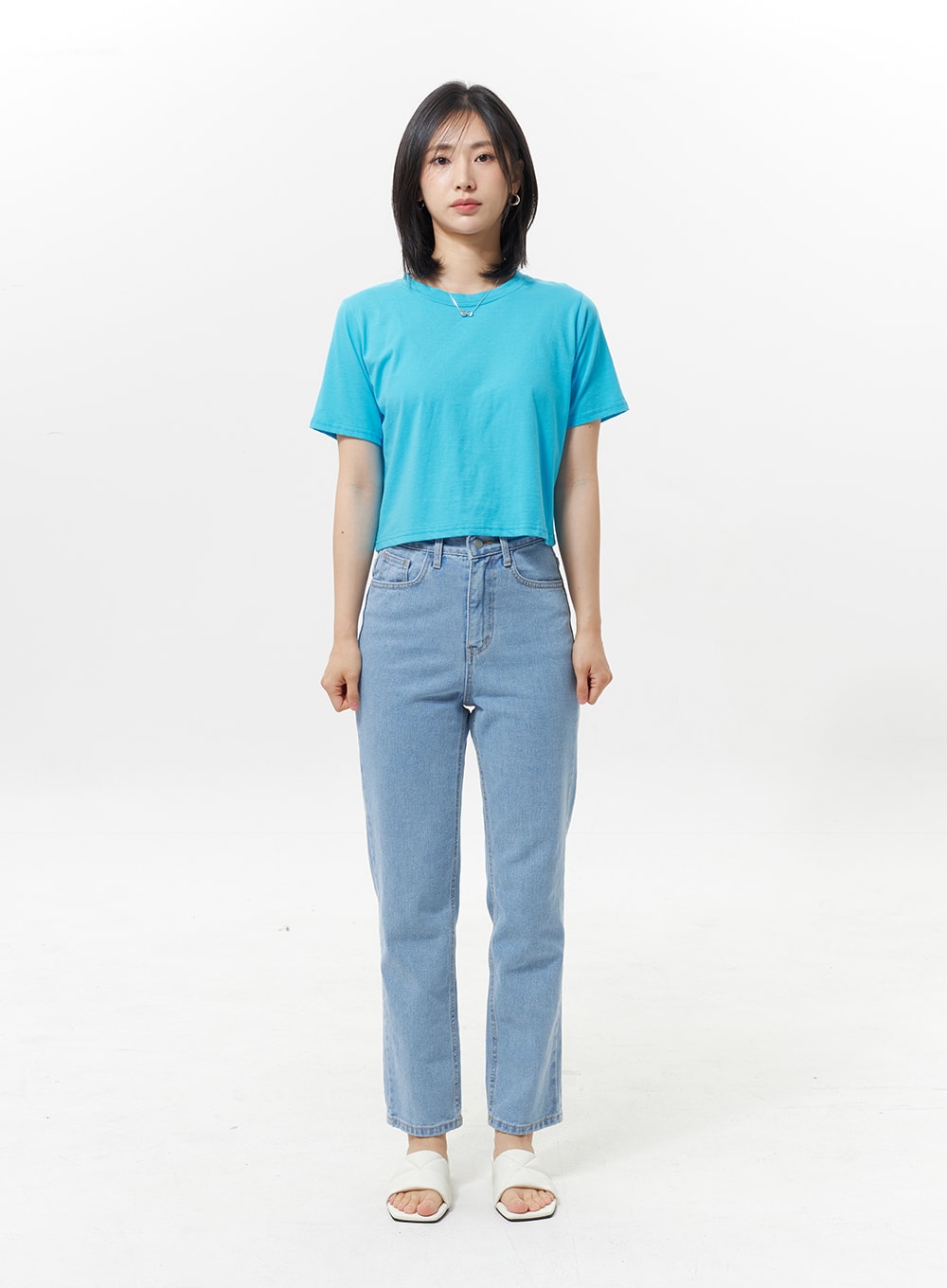 Cropped Color Tee OY330