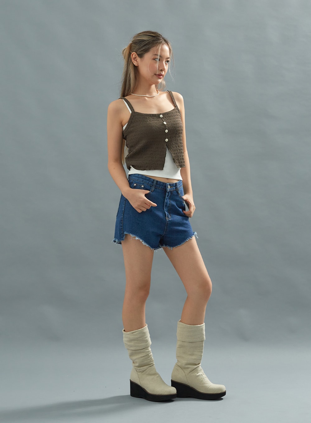 Denim Short Pants CU22