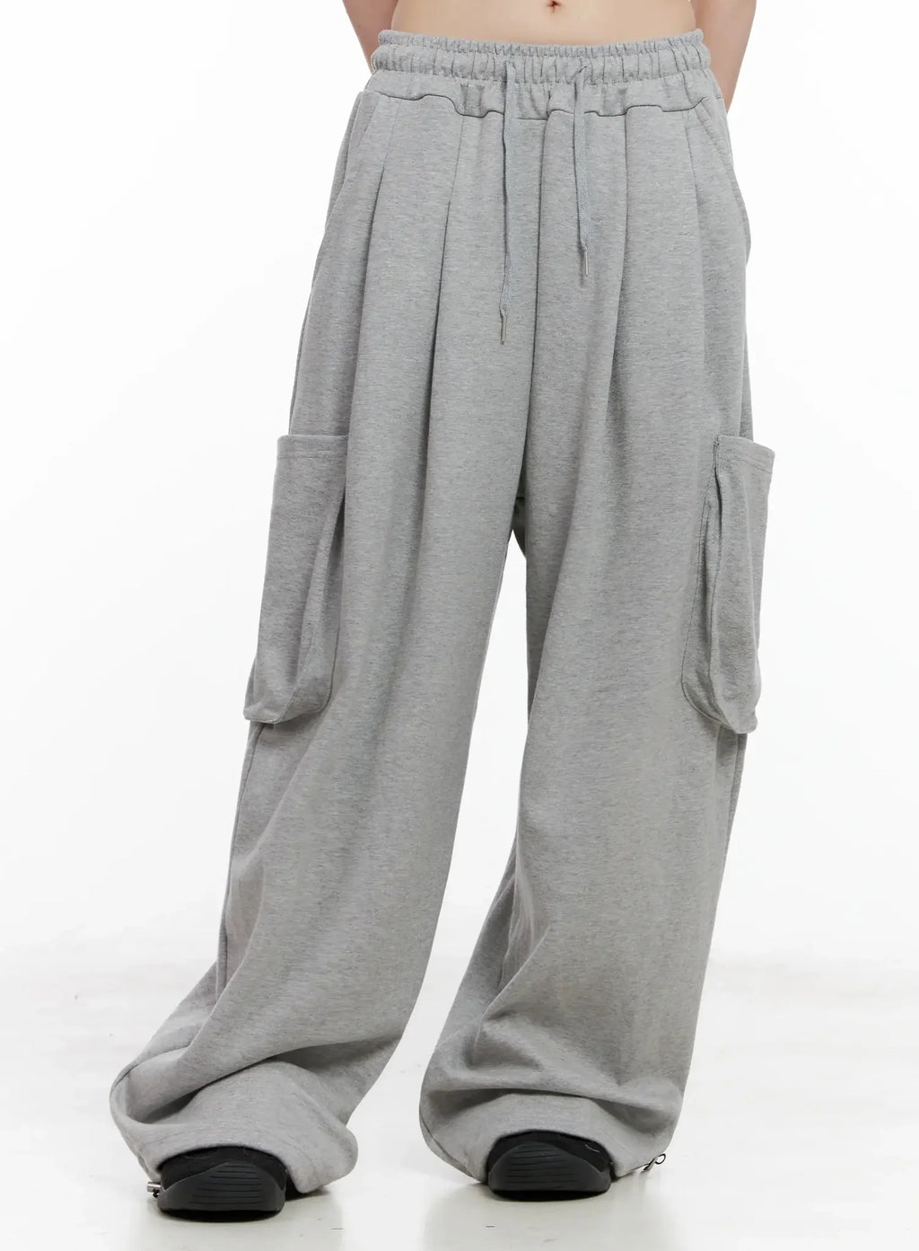 Casual Wide-Leg Cargo Sweatpants IL531