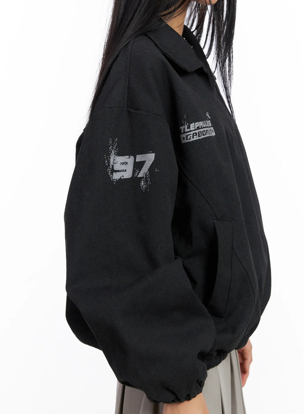 Casual Oversized Graphic Banding Sweatshirt CS509