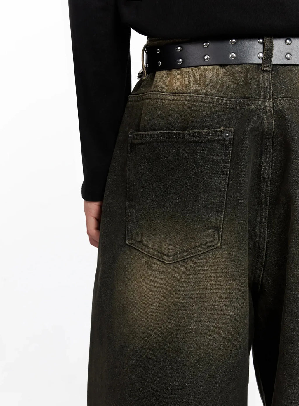 Men's Vintage Fade Wide-Leg Jeans IO516