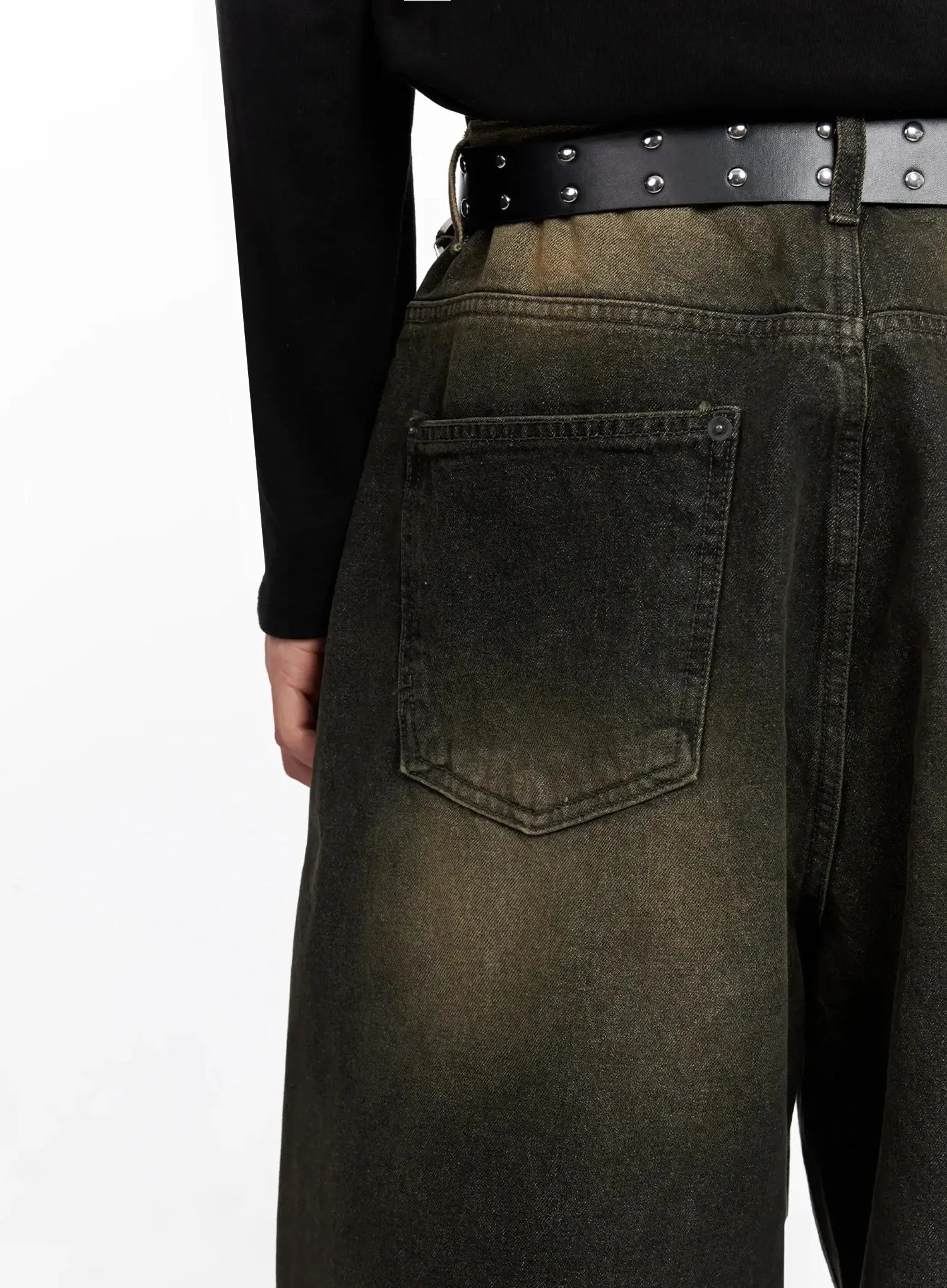 Men's Vintage Fade Wide-Leg Jeans IO516