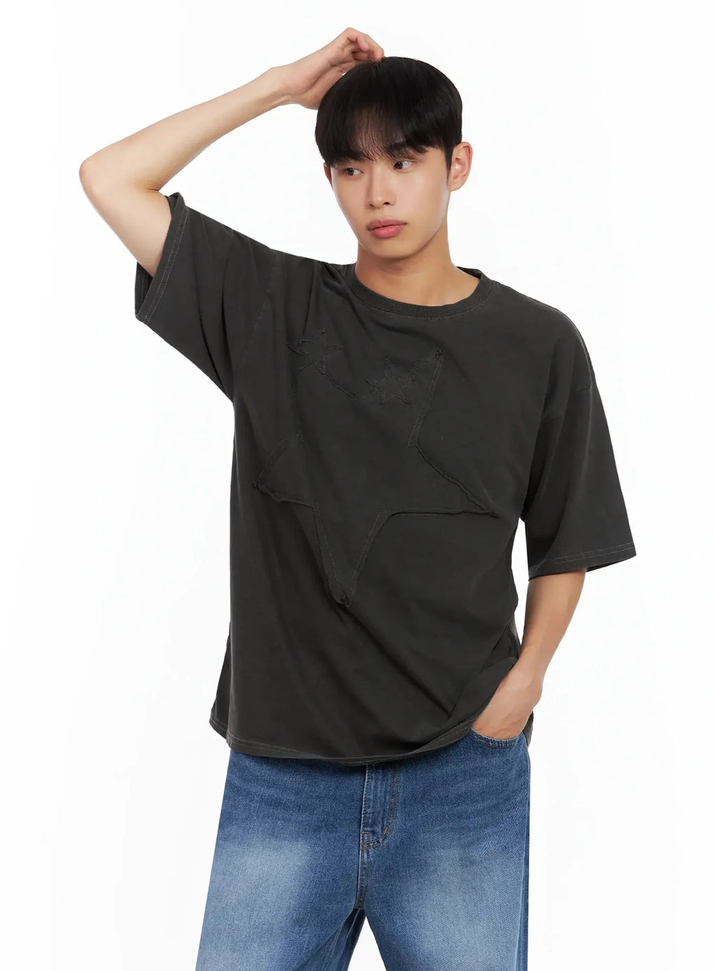 Men's Star Patch T-Shirt IL516