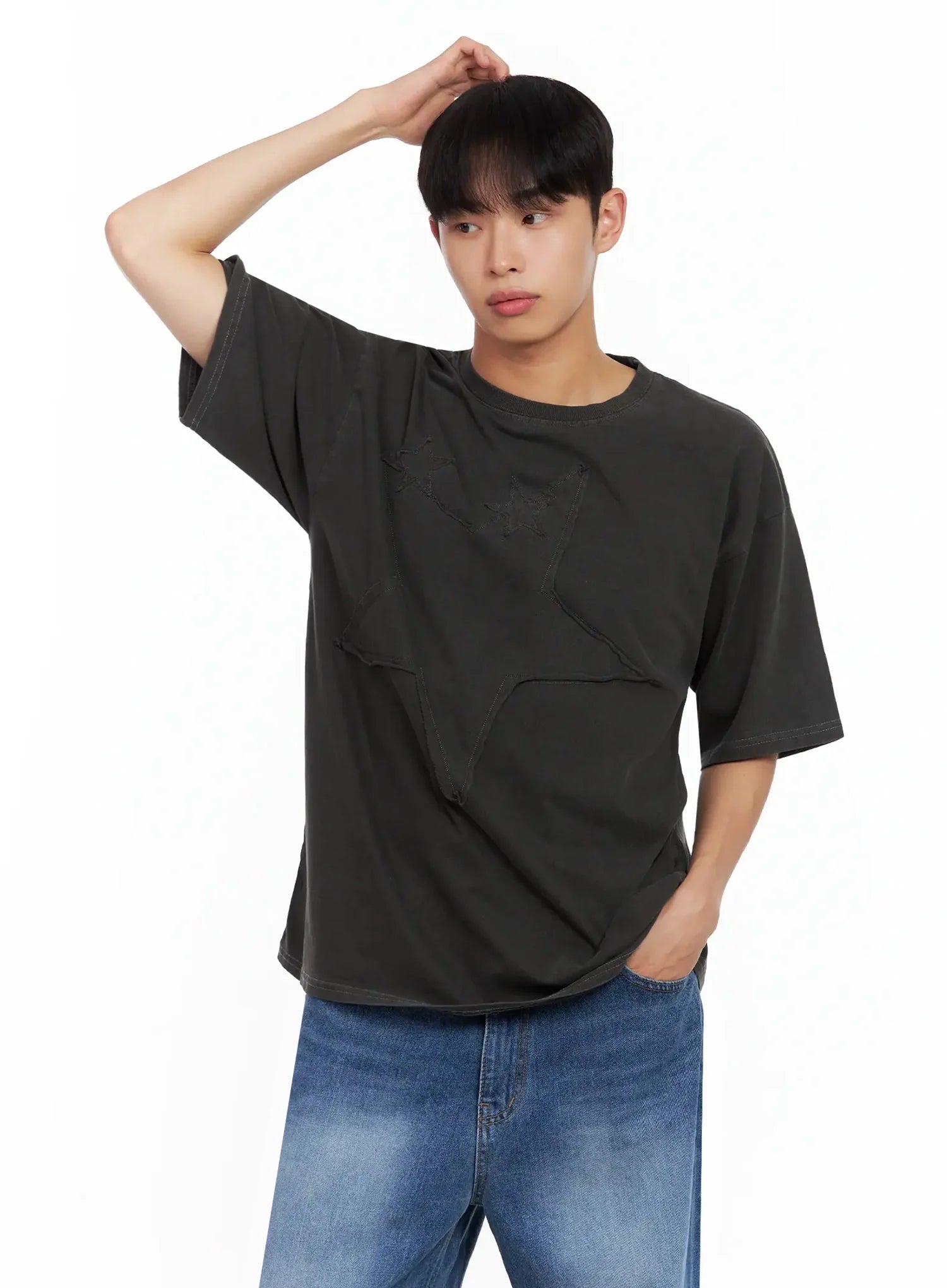 Men's Star Patch T-Shirt IL516