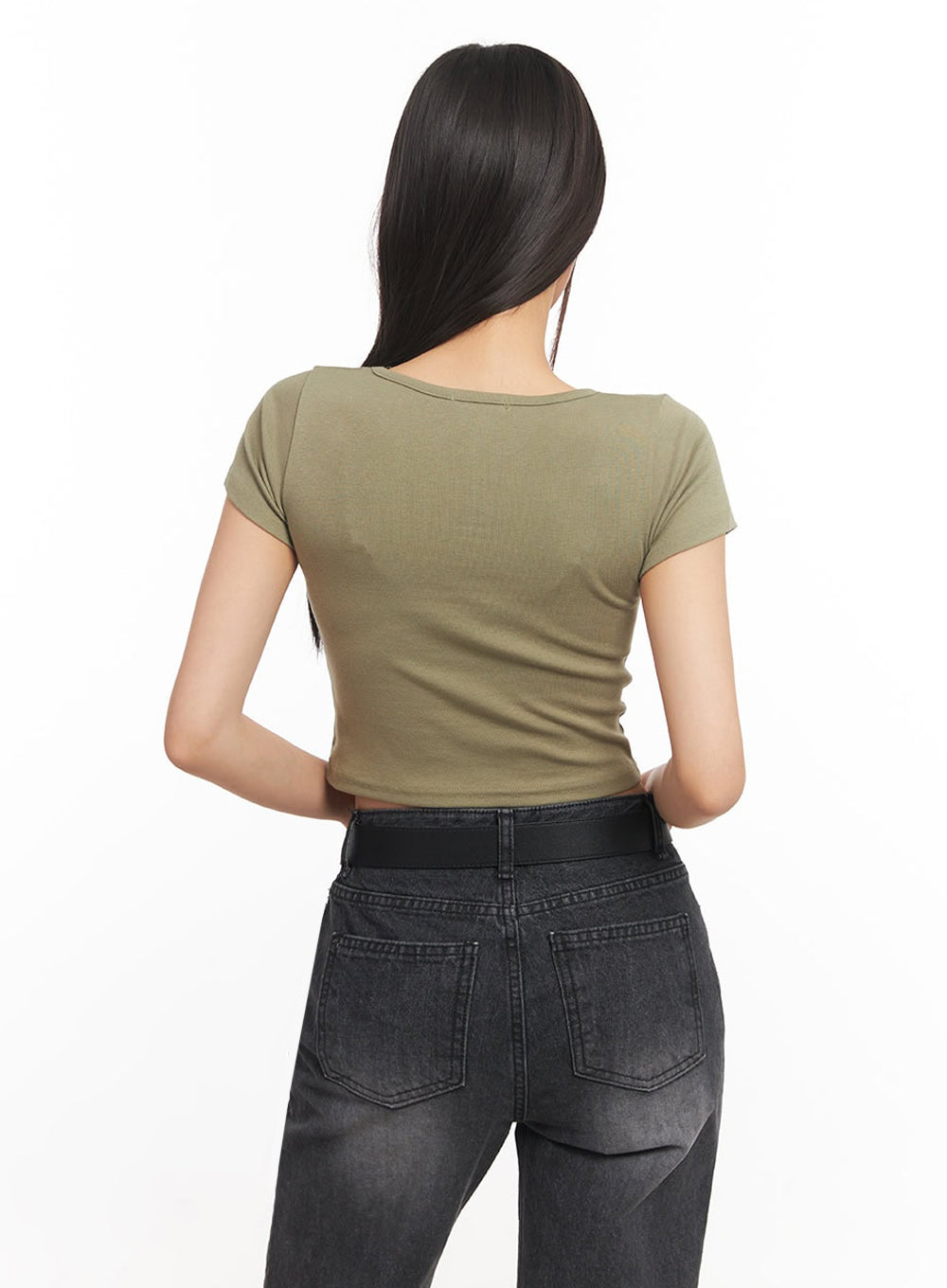 Square Neck Crop Tee IA504