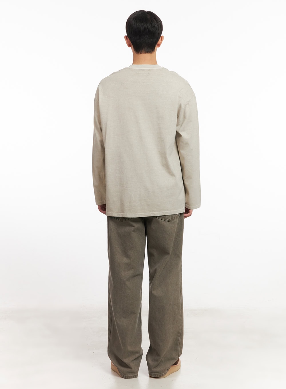 Men's Washed Long-Sleeve T-Shirt IM527