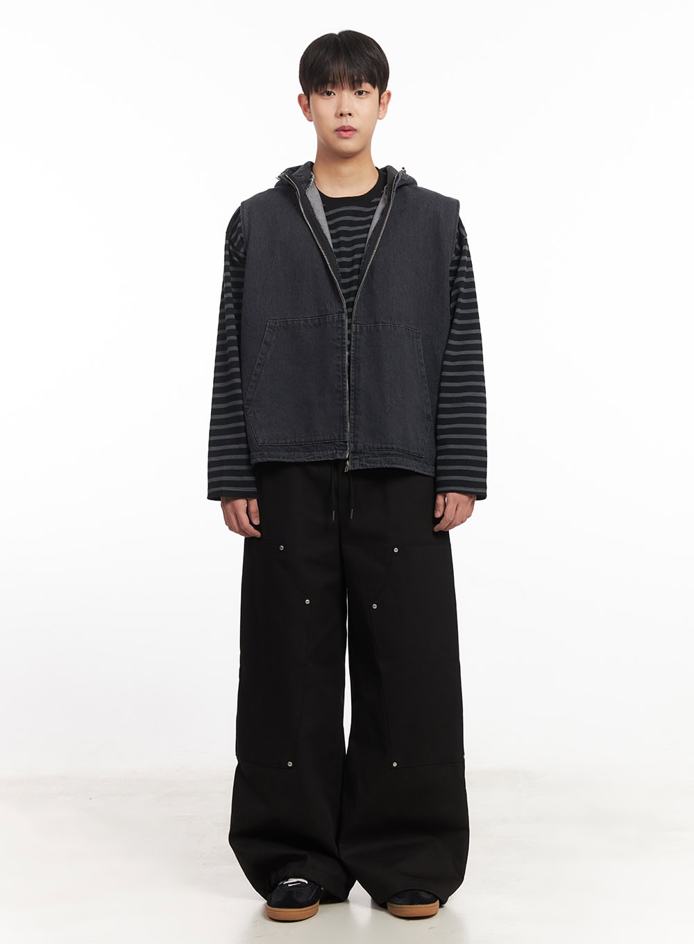 Men's Urban Denim Hooded Vest IM528