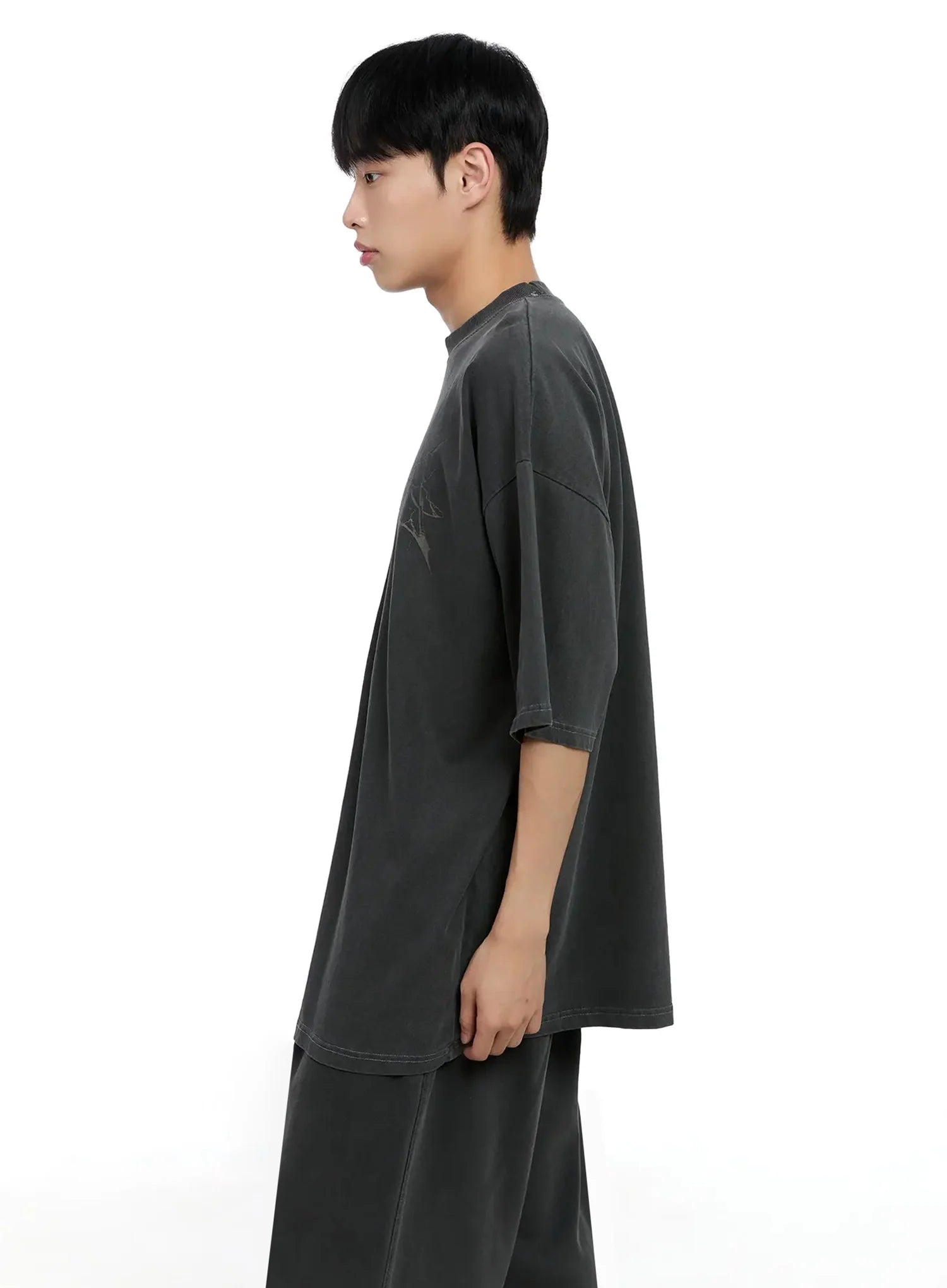 Men's Oversized Text Graphic Tee IG520