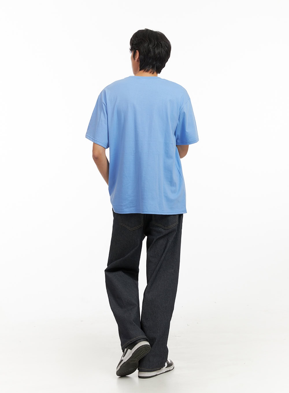 Men's Graphic Lettering Tee (Light Blue) IY424