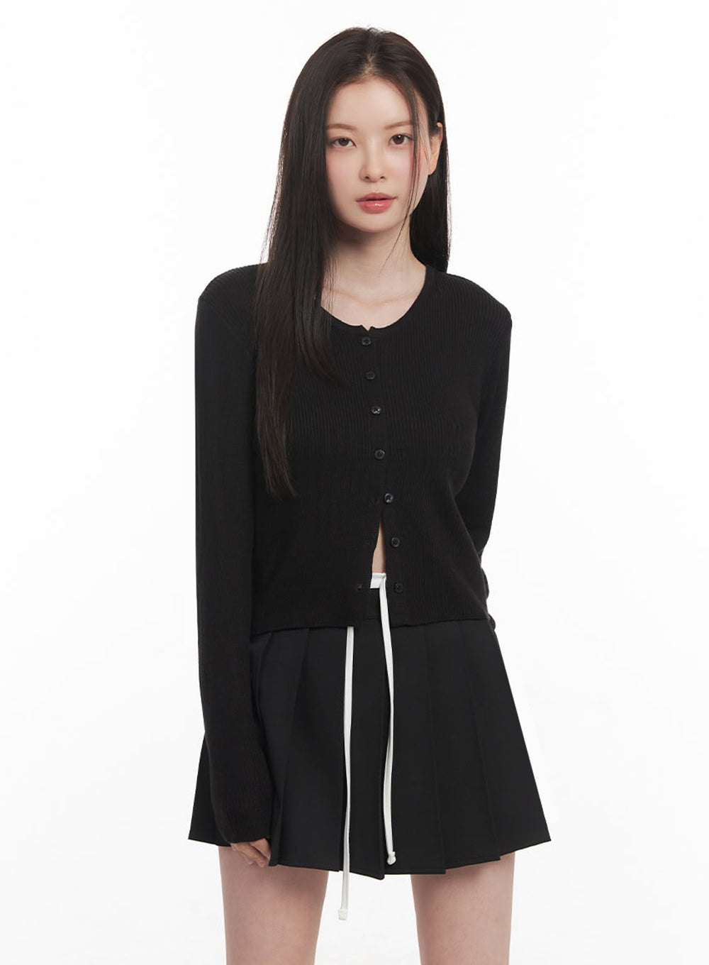 Knit Buttoned Cardigan IY513