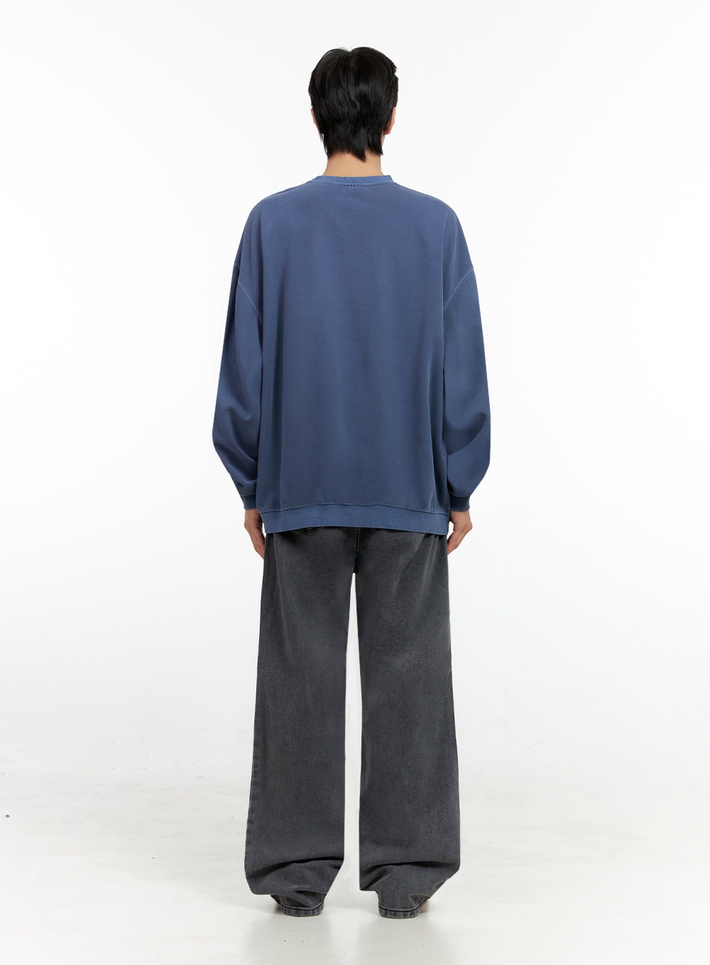 Men's Denim Dream Wide Leg Jeans (Black) IN401