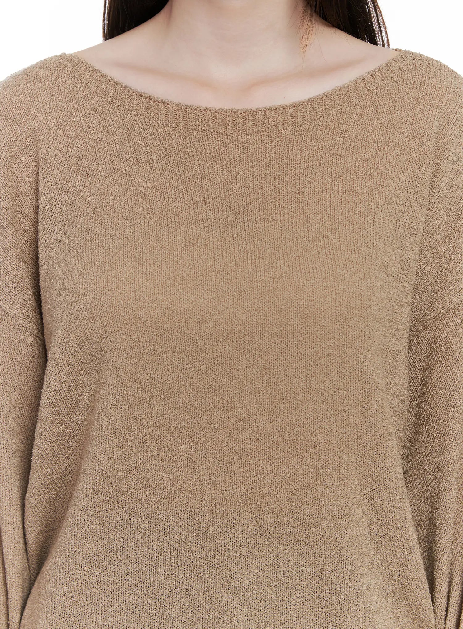 Oversized Boatneck Knit Sweater CO506