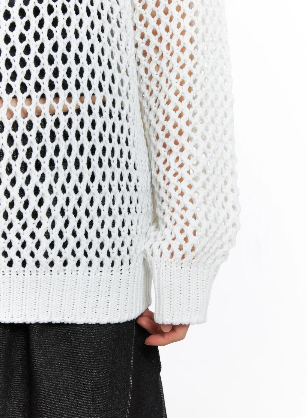 Mesh Knit Sweater CO516