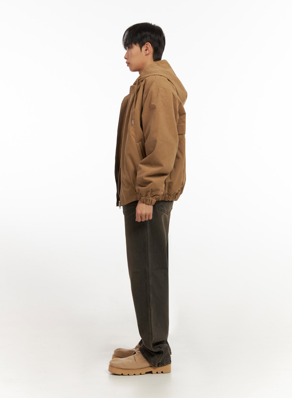 Men's Cotton Hooded Zip-Up Jumper ID413