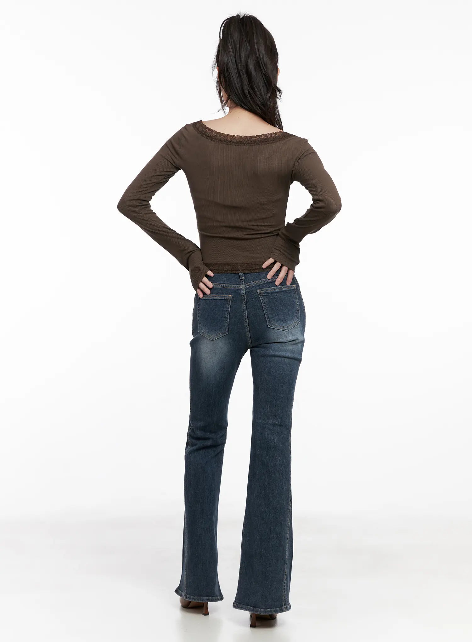 Giana High Waist Flare Jeans CG519
