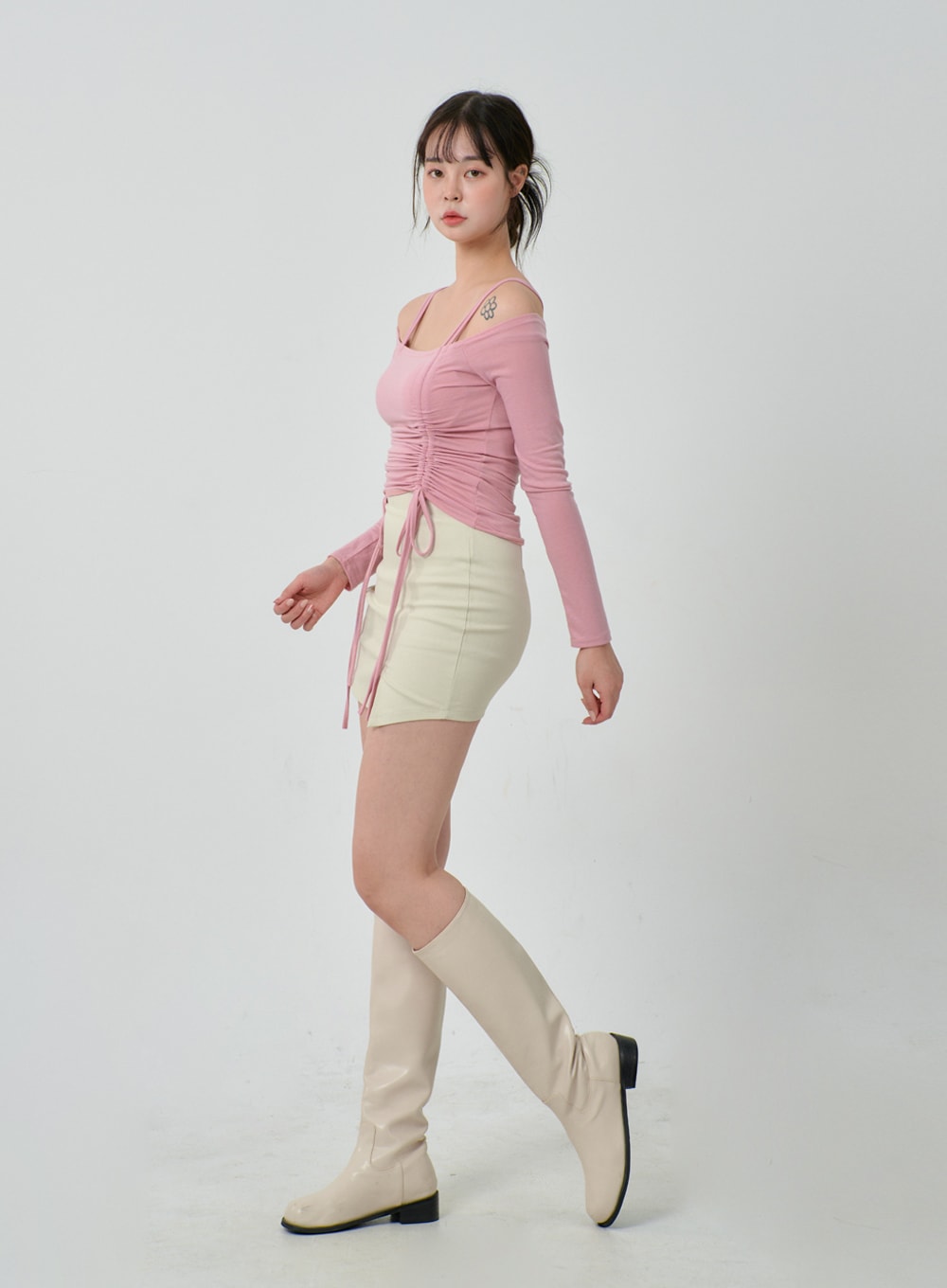 Side Slit Mini Skirt IJ304