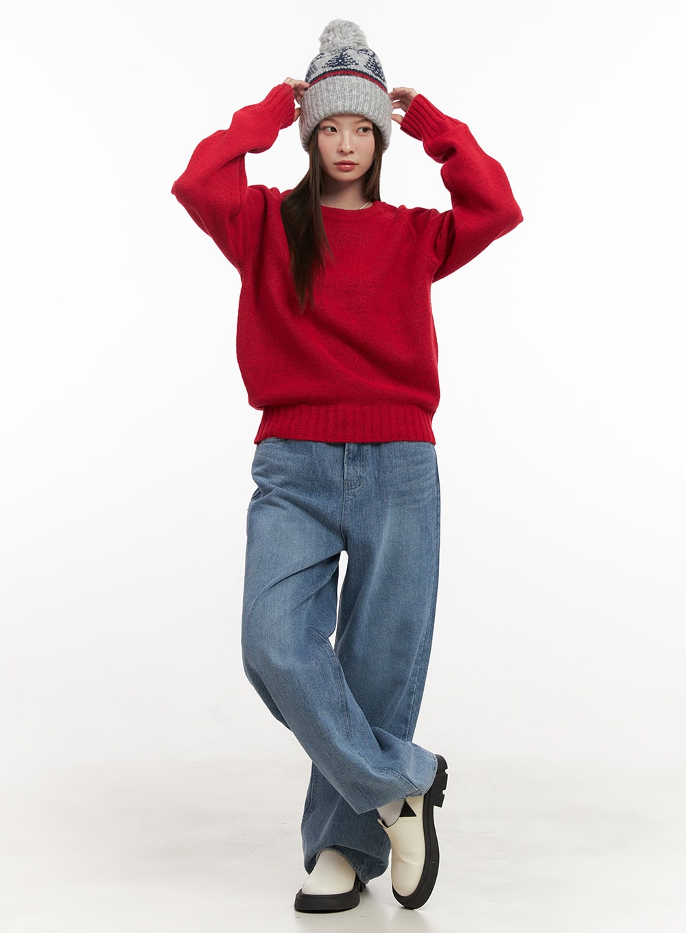 Mandy Washed Wide Leg Jeans OD418