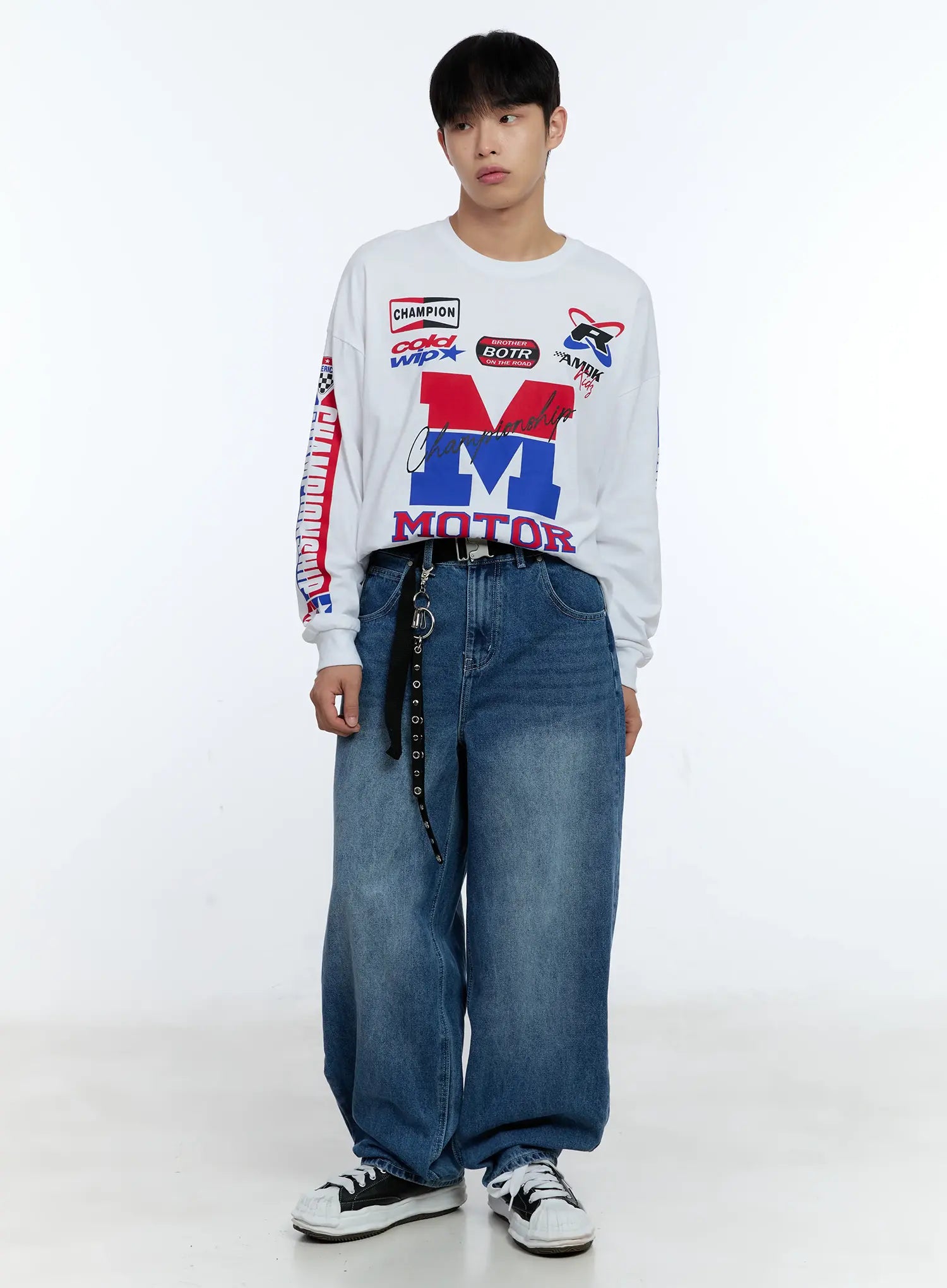 Men's Racing Graphic Long Sleeve T-Shirt IG515