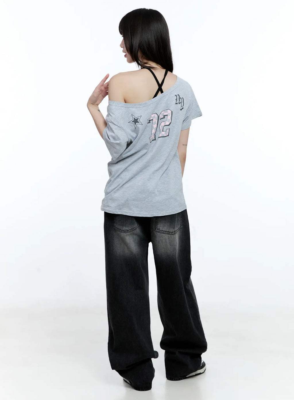 Gayeon Washed Wide-Leg Jeans CG507