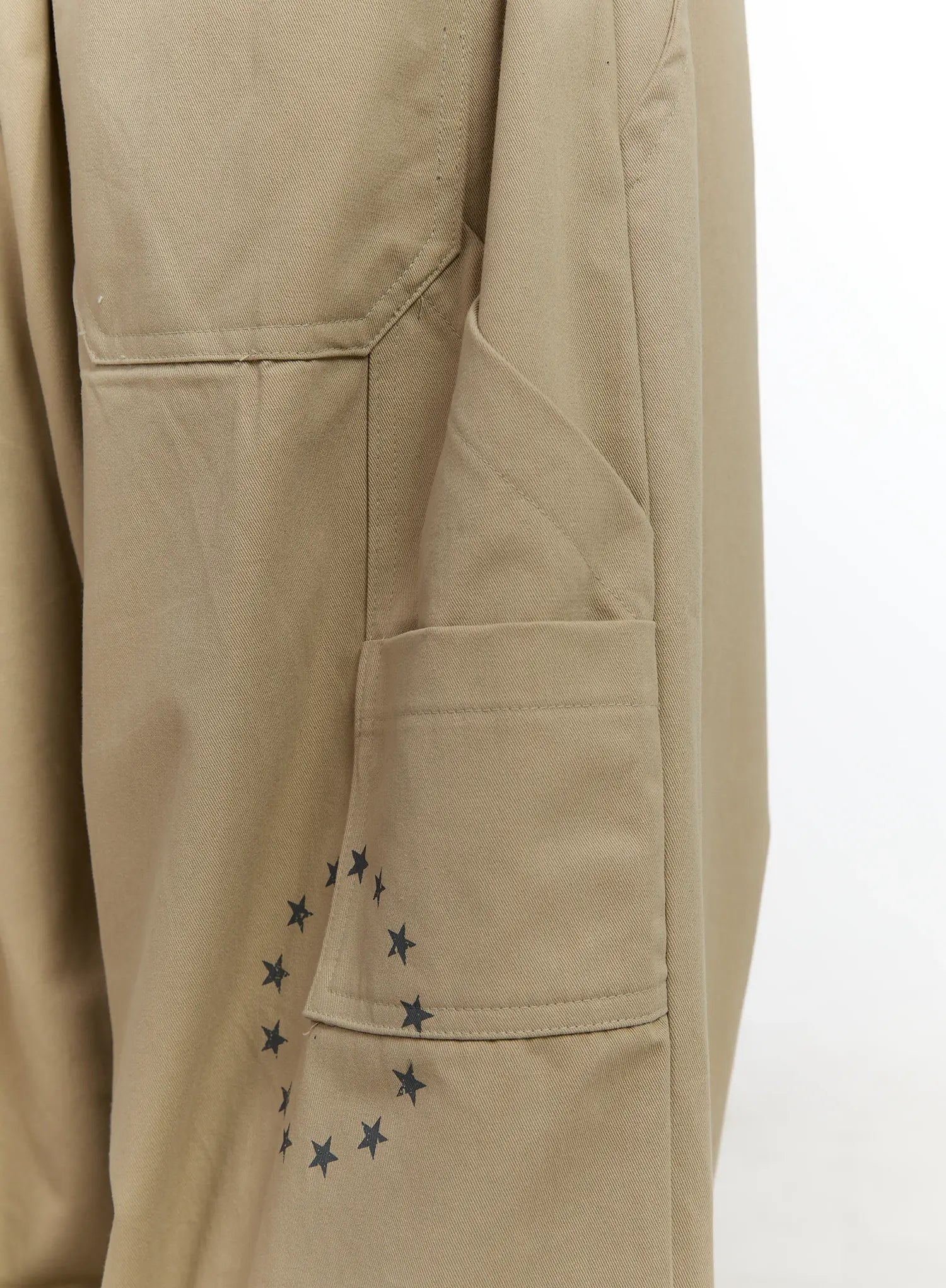 Star Print Wide-Leg Pants CL504