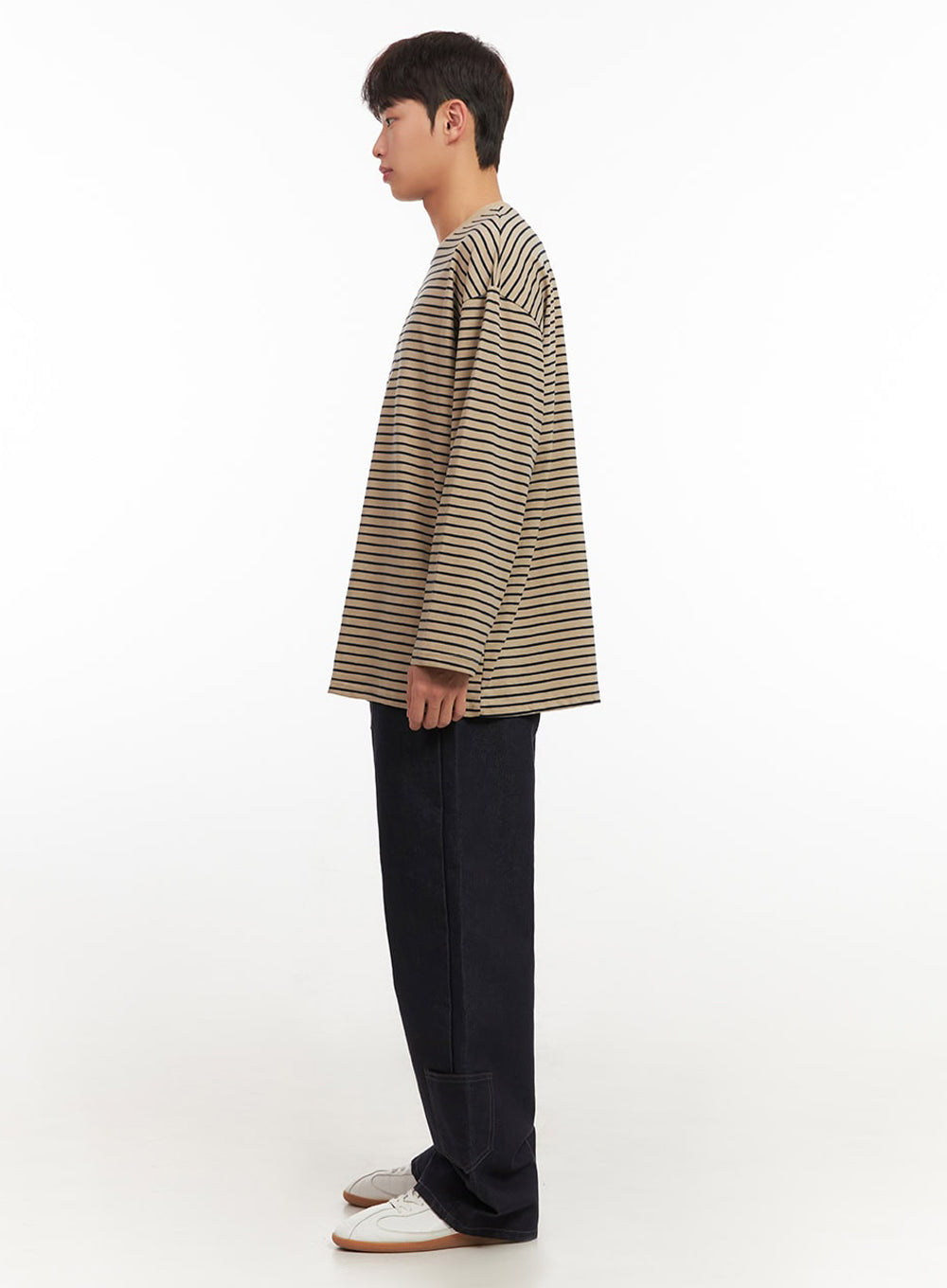 Men's Striped Oversized T-Shirt IF517