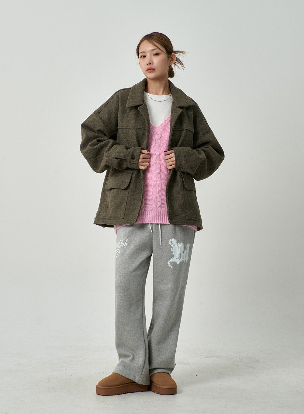 Oversize Button Jacket CD14