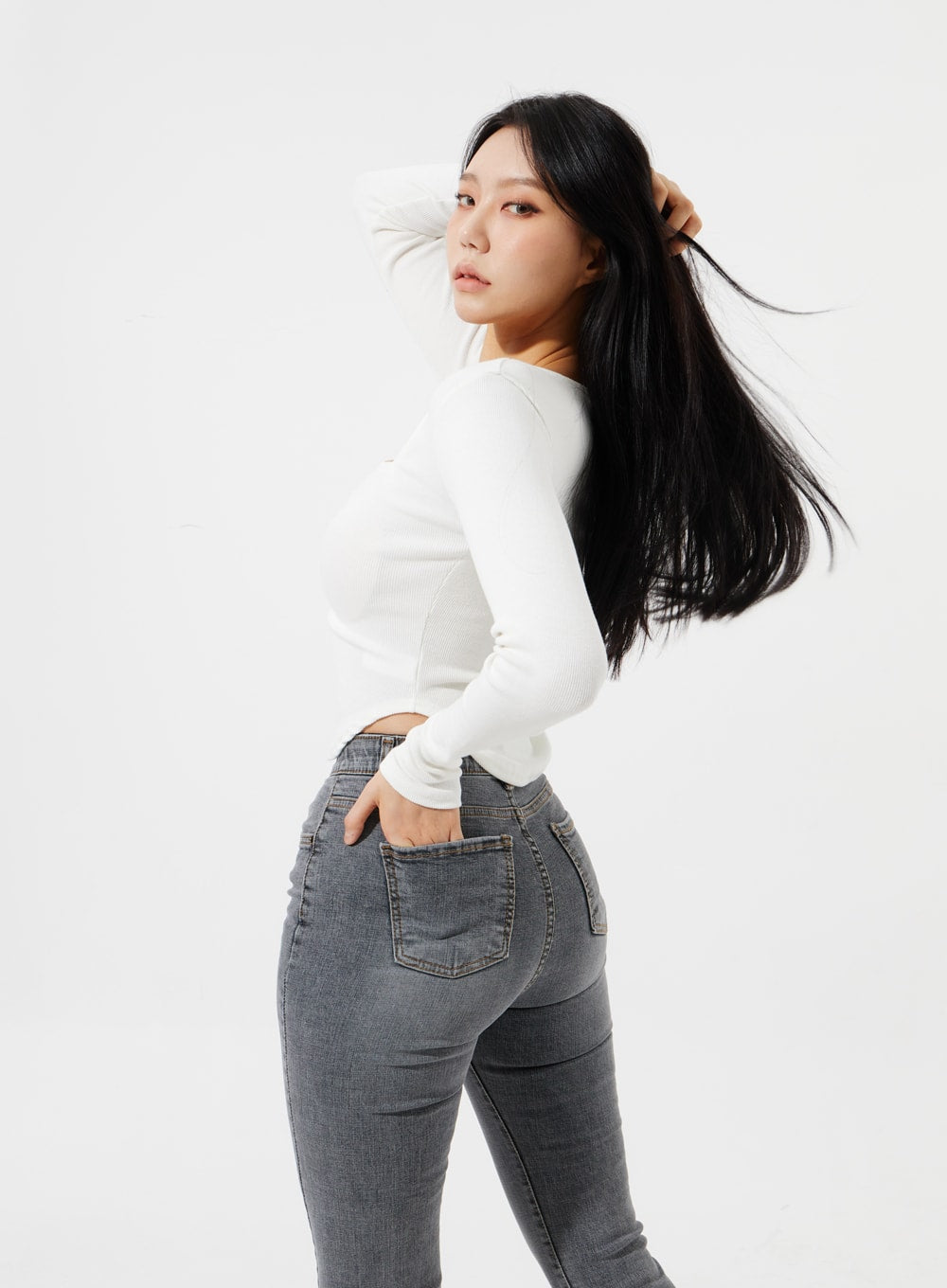 Square Neck Cropped Top IM307