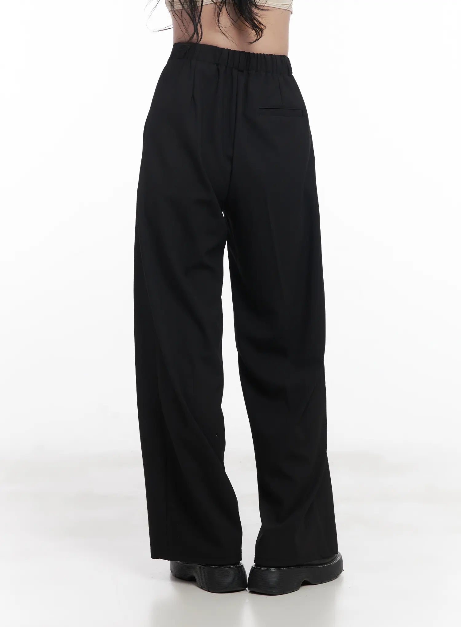 Pintuck Tailored Slacks CU523